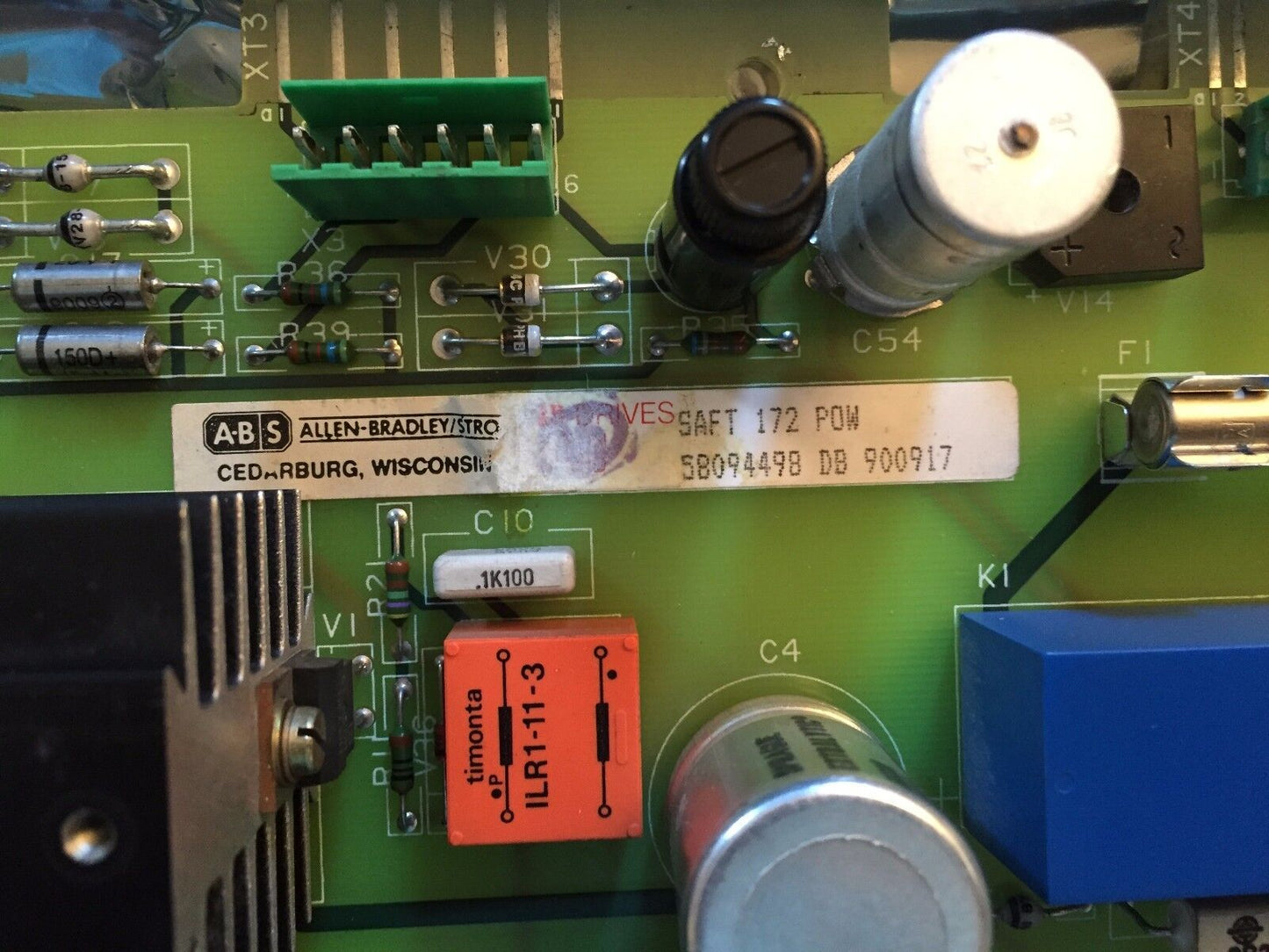 Allen Bradley 3500-P07,3500-Po7,Saft 172 Pow,58094498 Db 900917 Power-Supply,Cg