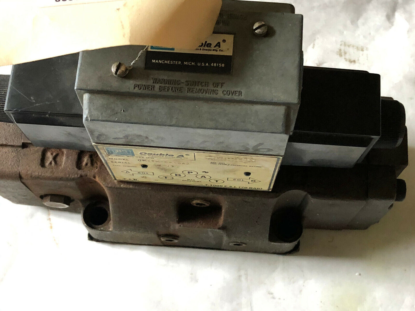 Lbs Double A Qm-5M-C-10A2,Bs Qm-06-T0-1062 Hydraulic Directional Valve,70 Bar,Hk