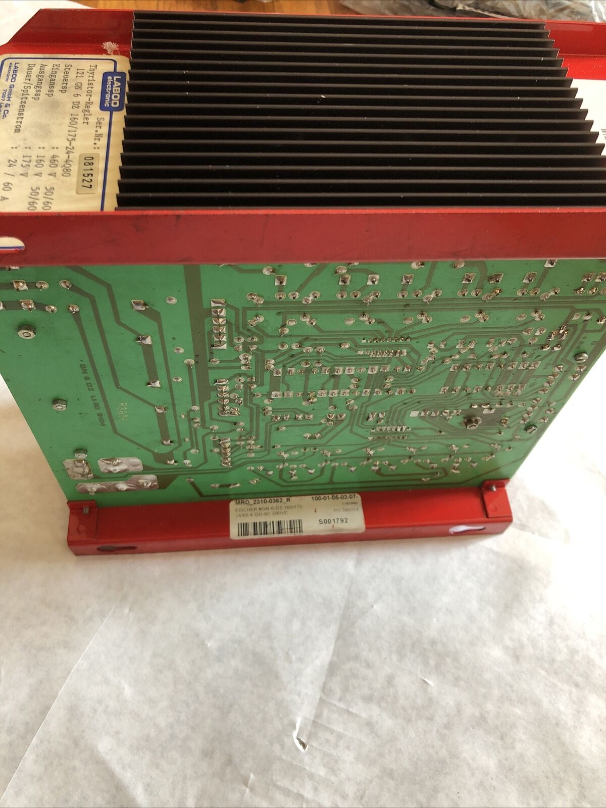 Labod 121 Gn 6 Dz 160/175-24-4Q80,Thyristor-Regler Gn 6 Dz 4Q 8O,2310-0362 R,Bz