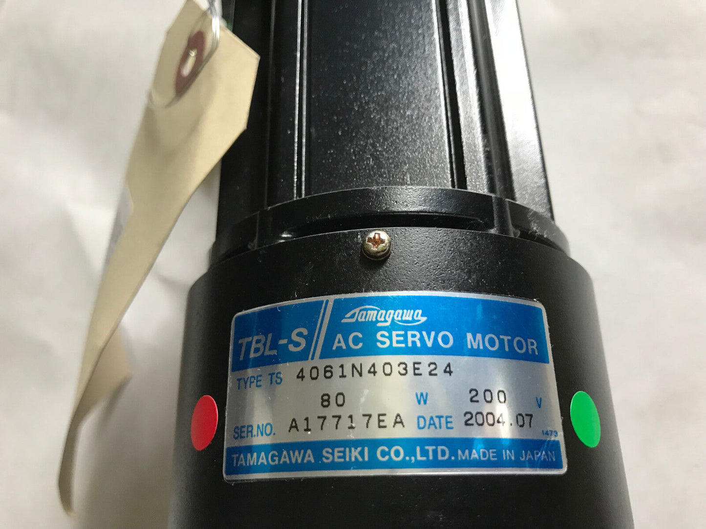 New Tamagawa Seiki 4061N403e24,Tbl-S Ac Servo Motor, 80 W, 200 V,Aa
