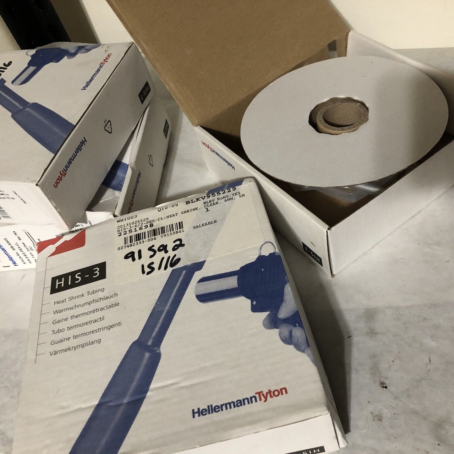 New Hellermanntyton His-3-6/2-Pex-Cl Tubing Heat Shrink 5M L 6Mmid,308-30603,Fc
