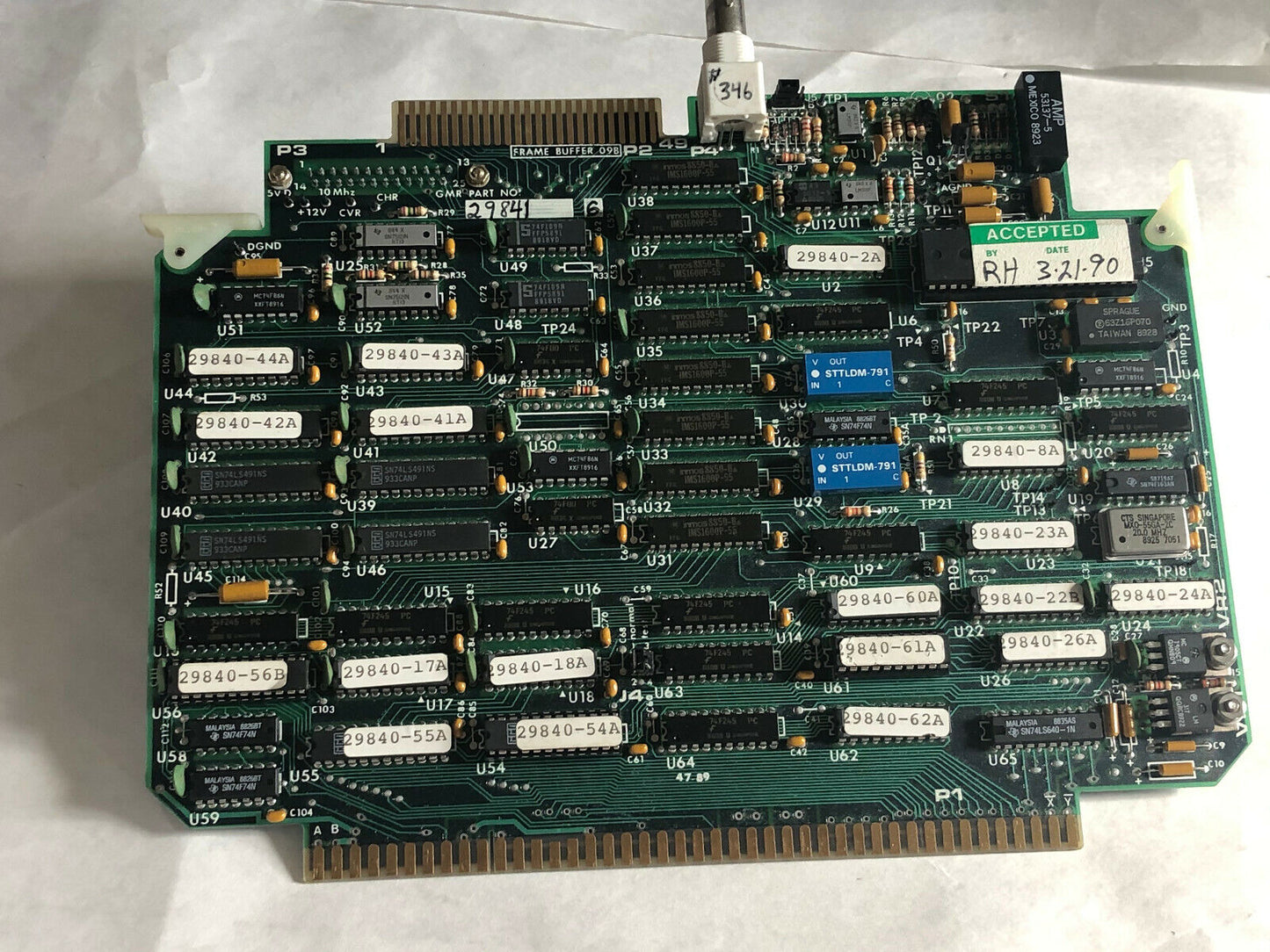 Gmr 29841 6,Gmr 298416,Frame Buffer 09B,29840 Rev.D,Ml1-0 Pcb Board,Sa