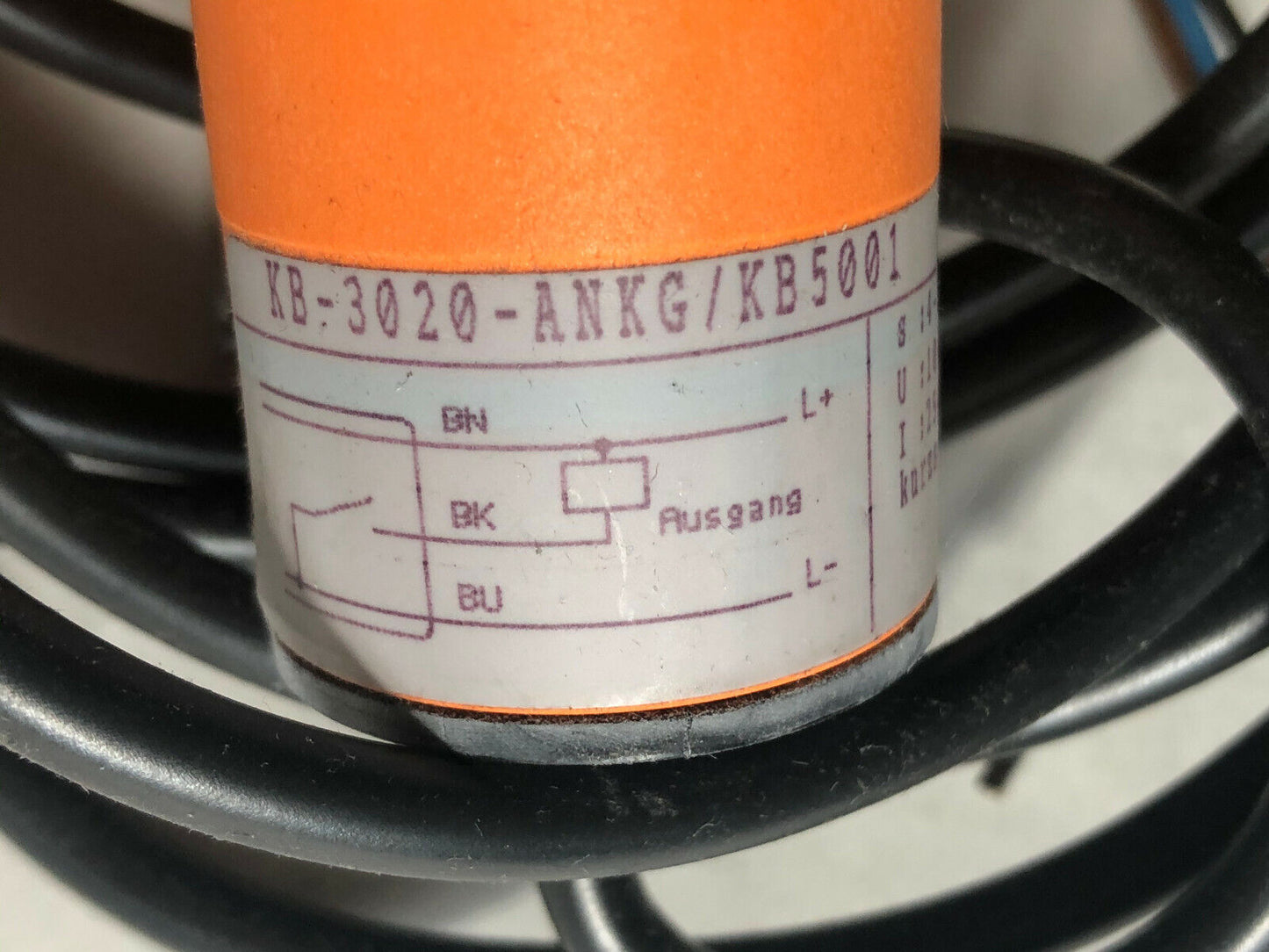 New Ifm Kb-3020,Efector Proximity Switch Kb-3020-Ankg Kb5001 10-36 Vdc 250 Ma,Bf