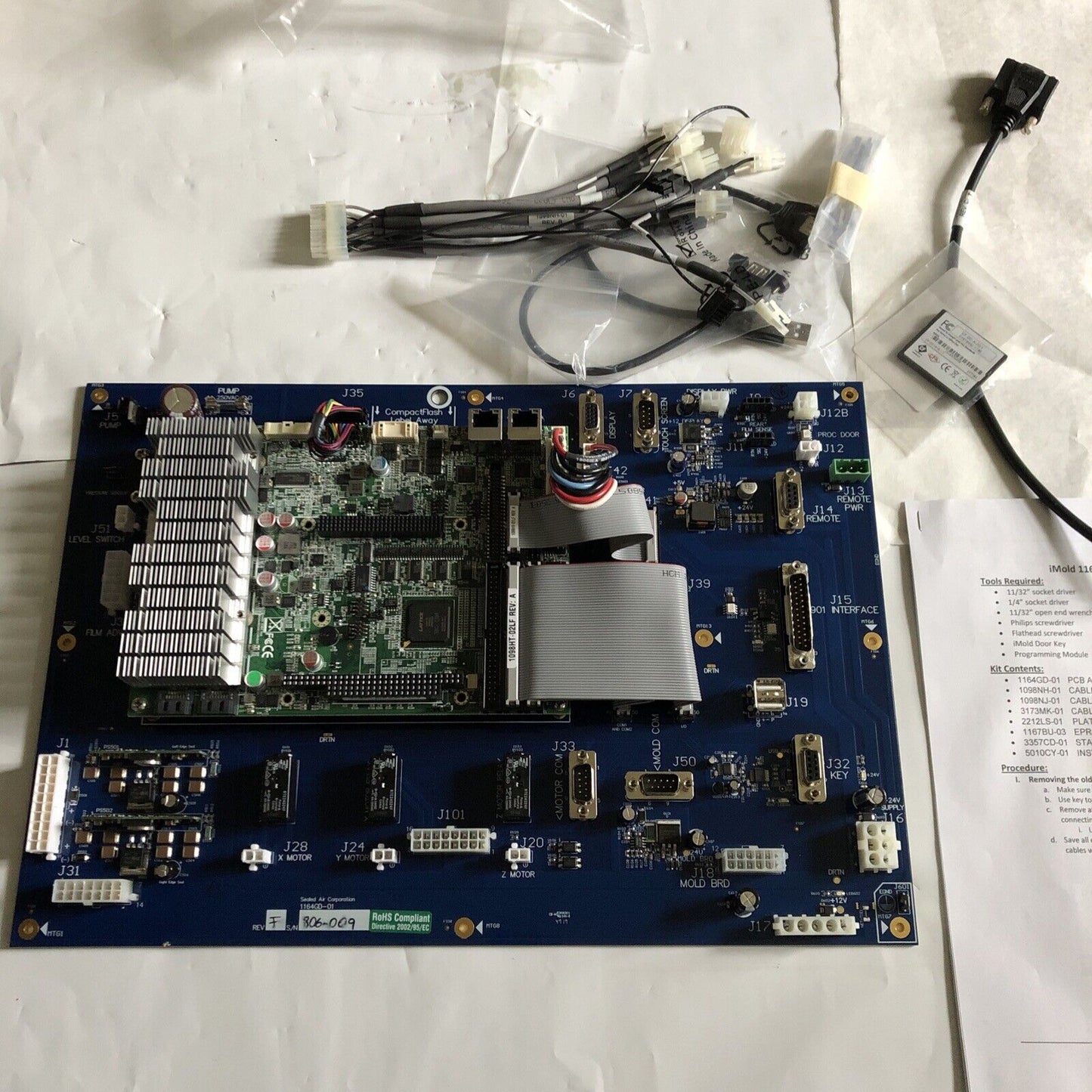 New Sealed Air Corp 1164Gd-01 Printed Circuit Board,1098Ht-02Lf,Cf-Dc-A-2G-I,,Ff