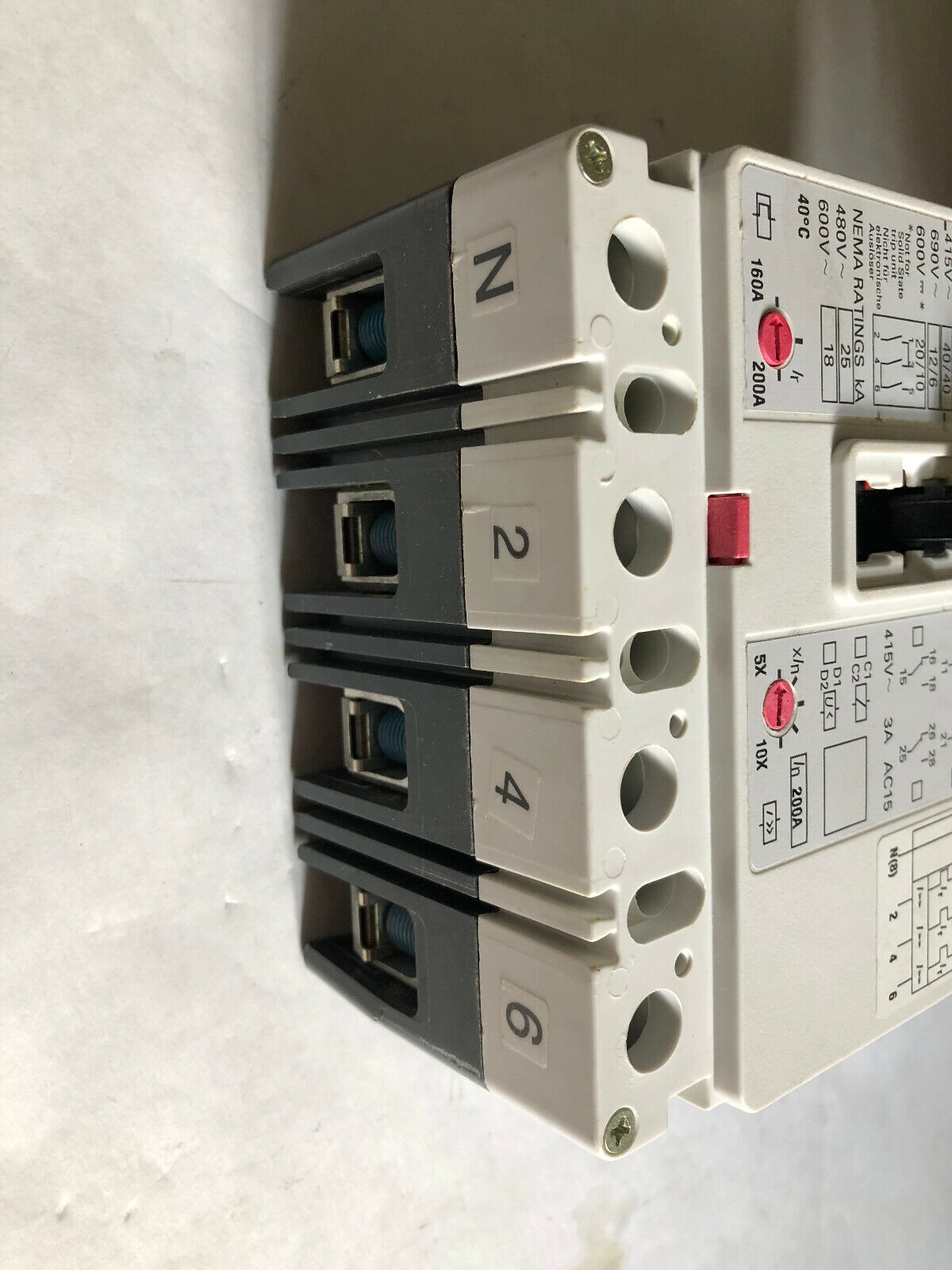 Siemens 3Vf3312-1Mx41-0Aa0,3Vf3 Circuit Breaker 4Pole 25Kv 480V Overvoltage,Cf