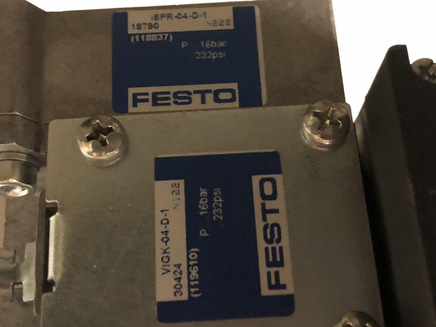 Festo Vimp-04 0020555557 Valve Manifold Muhx2-Zp-D-1-24G,Vigk-04-D-1,Iepl04d1,Ev
