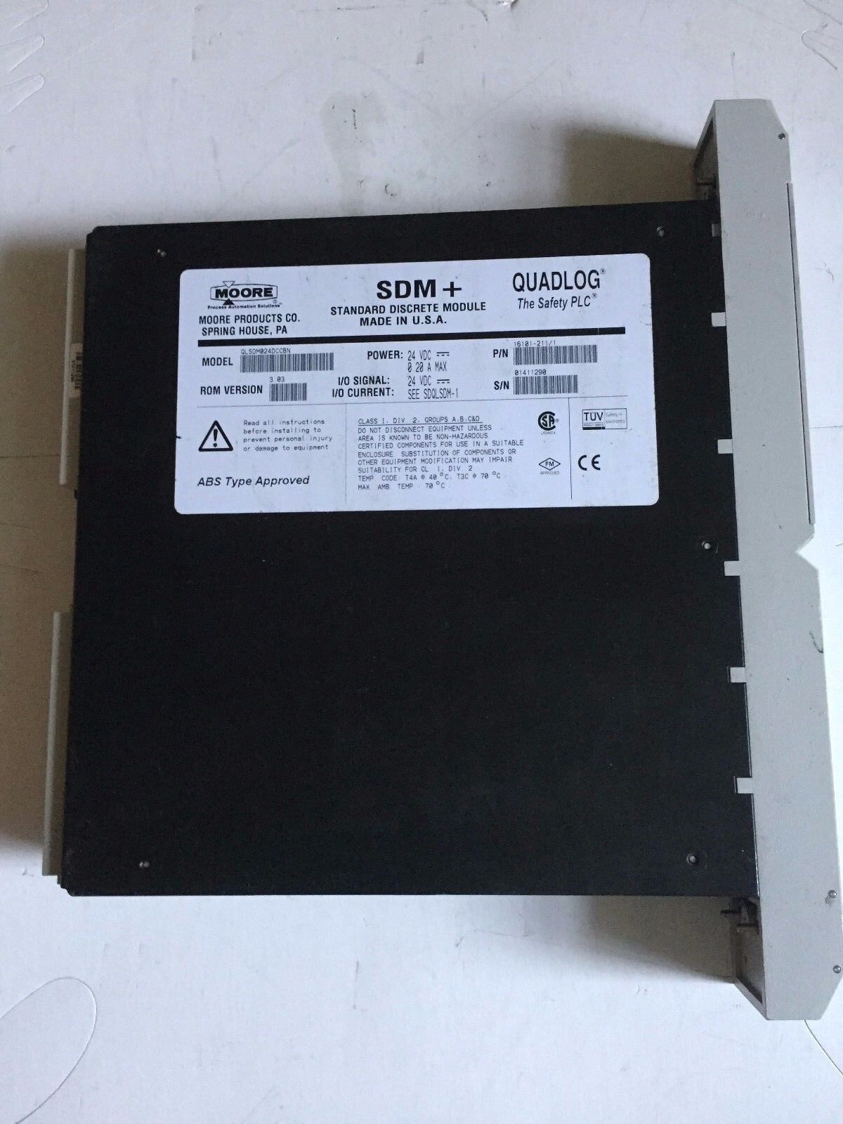 Moore Sdm+ Quadlog,Qlsdm024dccbn,Qlsdm024dccbn,Standard Discrete Module,Bz