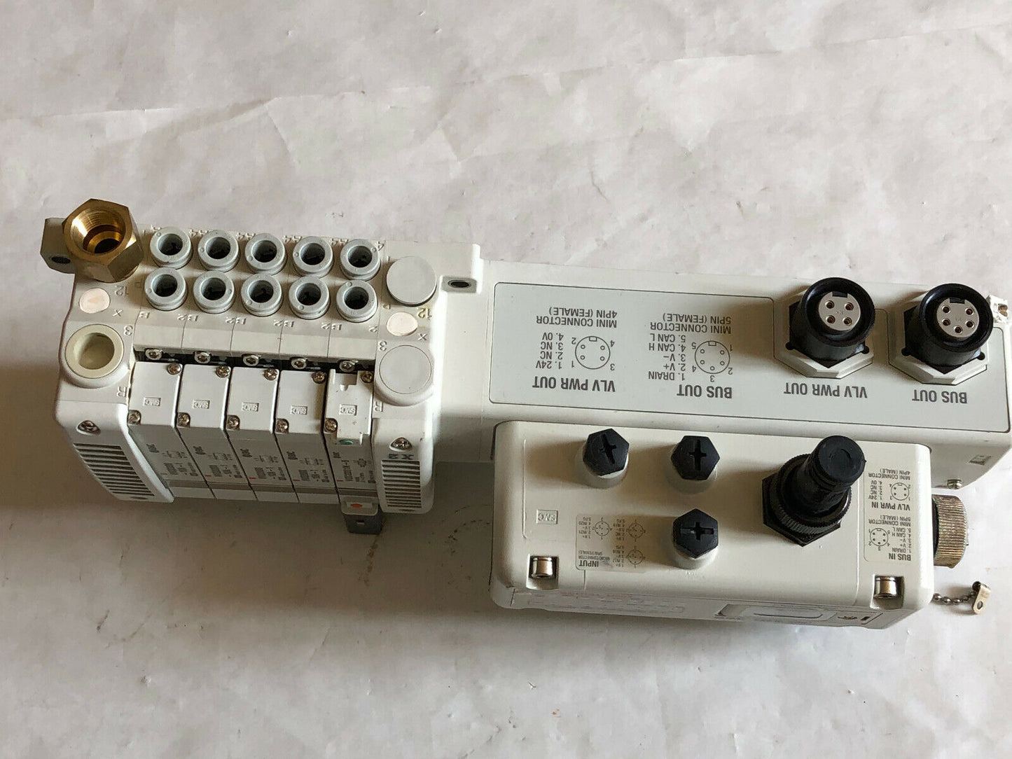 Smc Us2984-10,Ex230-Sdn1,Ex230-Cb2,Vqc2201n5 Interface Module Valve,(Damaged),Cg