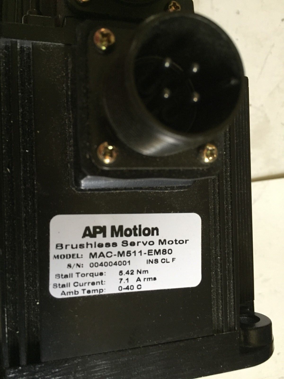 New Api Mac-M511-Em80 Brushless Servo Motor Utoph-81Awf,Api Motion ,Ba