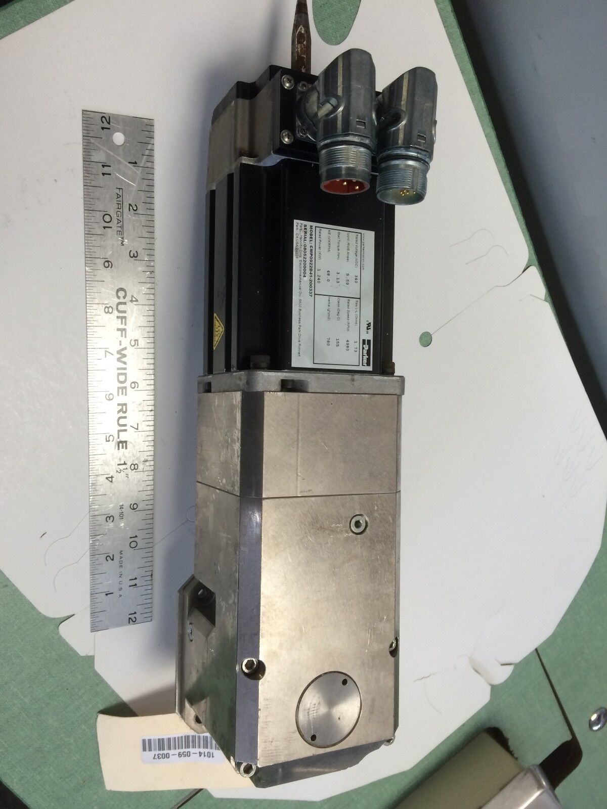Parker Cmp0922d41-200337 Dc Servo Motor, Rs90-010-W01le, 10:1 Ratio,Bt