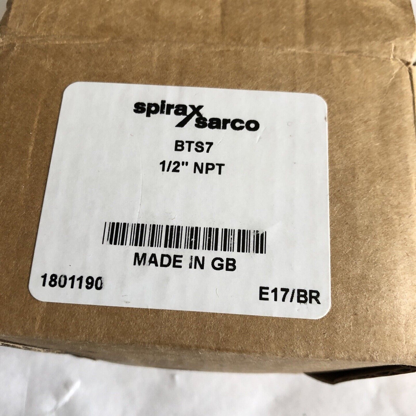 Spirax Sarco S/S Steam Trap P/N Bts7 1/2" Fnpt F316l Pma 145 Psi Tma 338F,E17,Dk