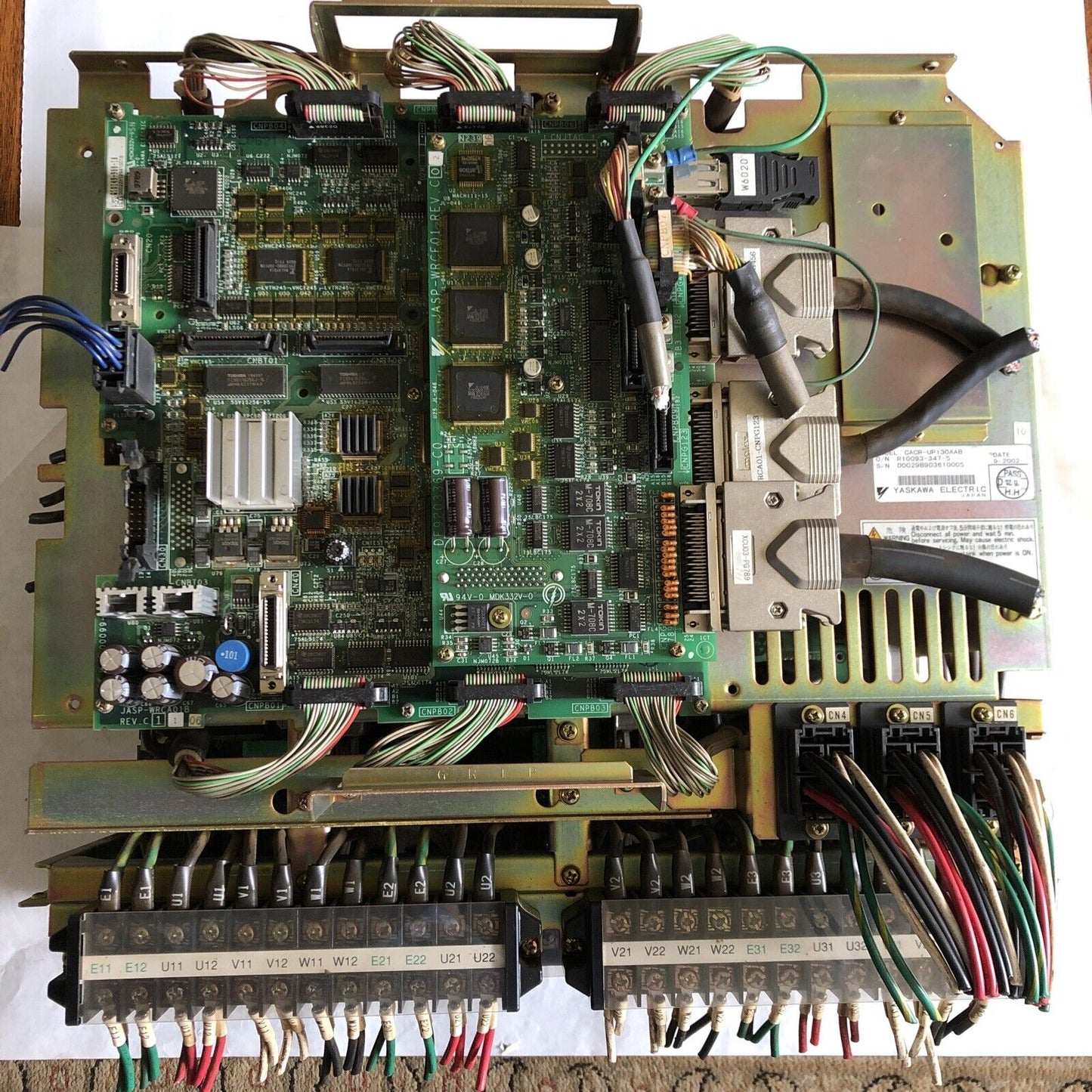 Yaskawa Electric Cacr-Up130aab,Jasp-Wrca01b,Jasp-Wrcf01 Servo Unit,Ez