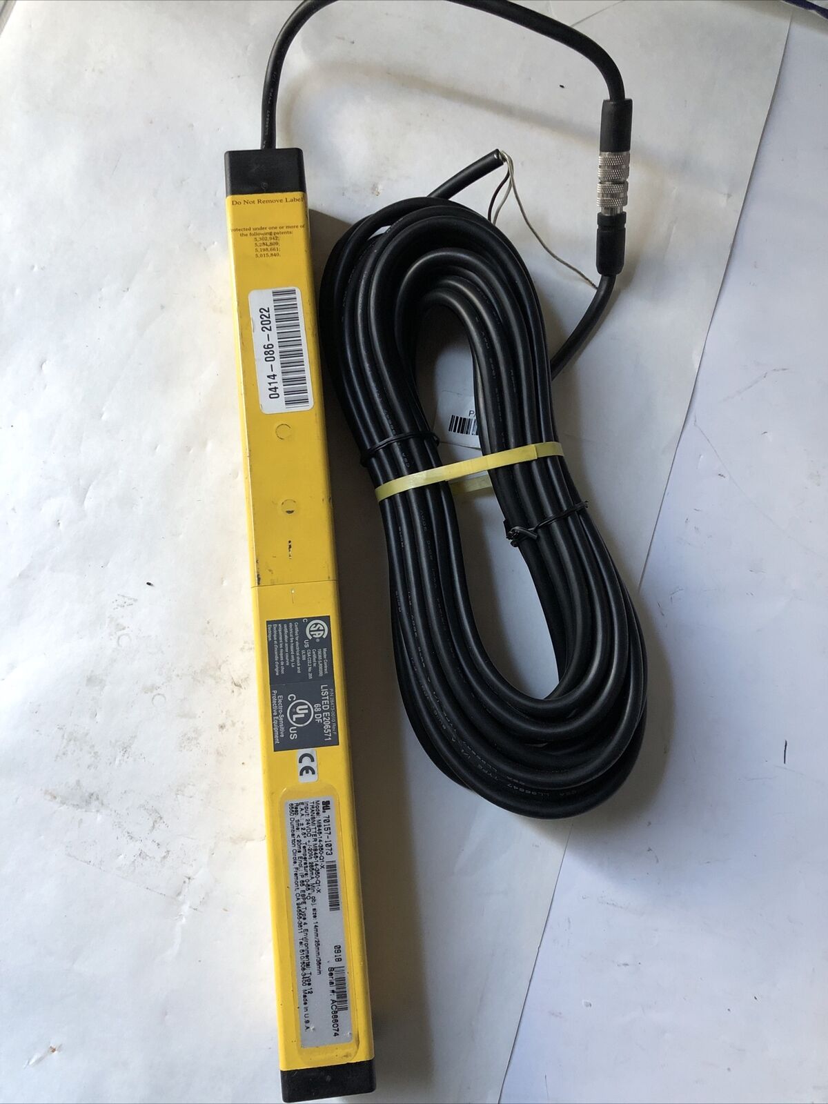 New Sti Ms46-14-350-Q1-X Safety Light Curtain Transmitter,350Mm,70157-1073,Fi