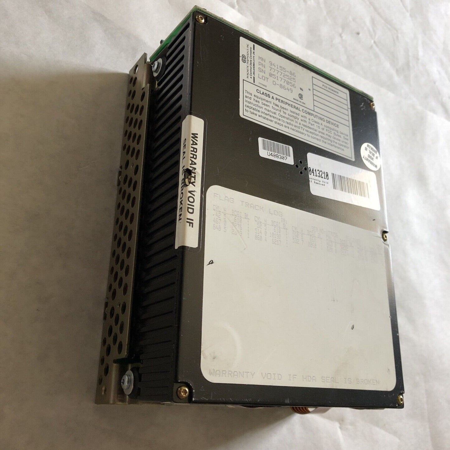 New Control Data 94155-86,77772525 Megnetic Hard Drive 72Mb 5.25Inch,Ct