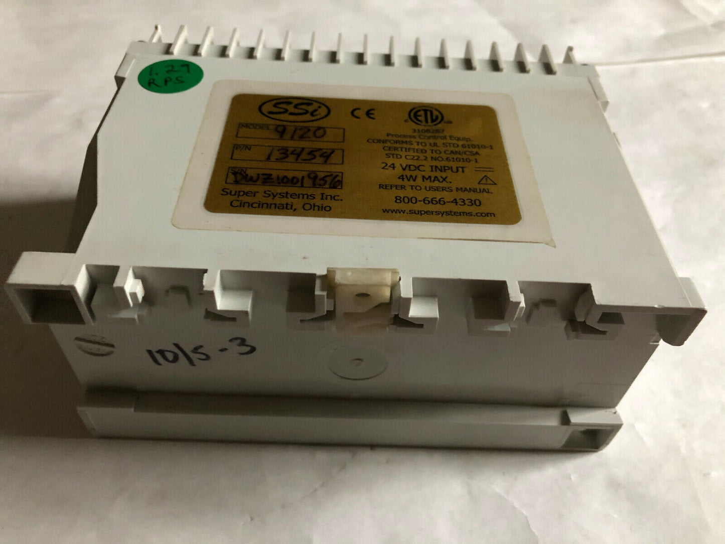 Super Systems 9120,Ssi 13454 Controller With Data Logging,Cg
