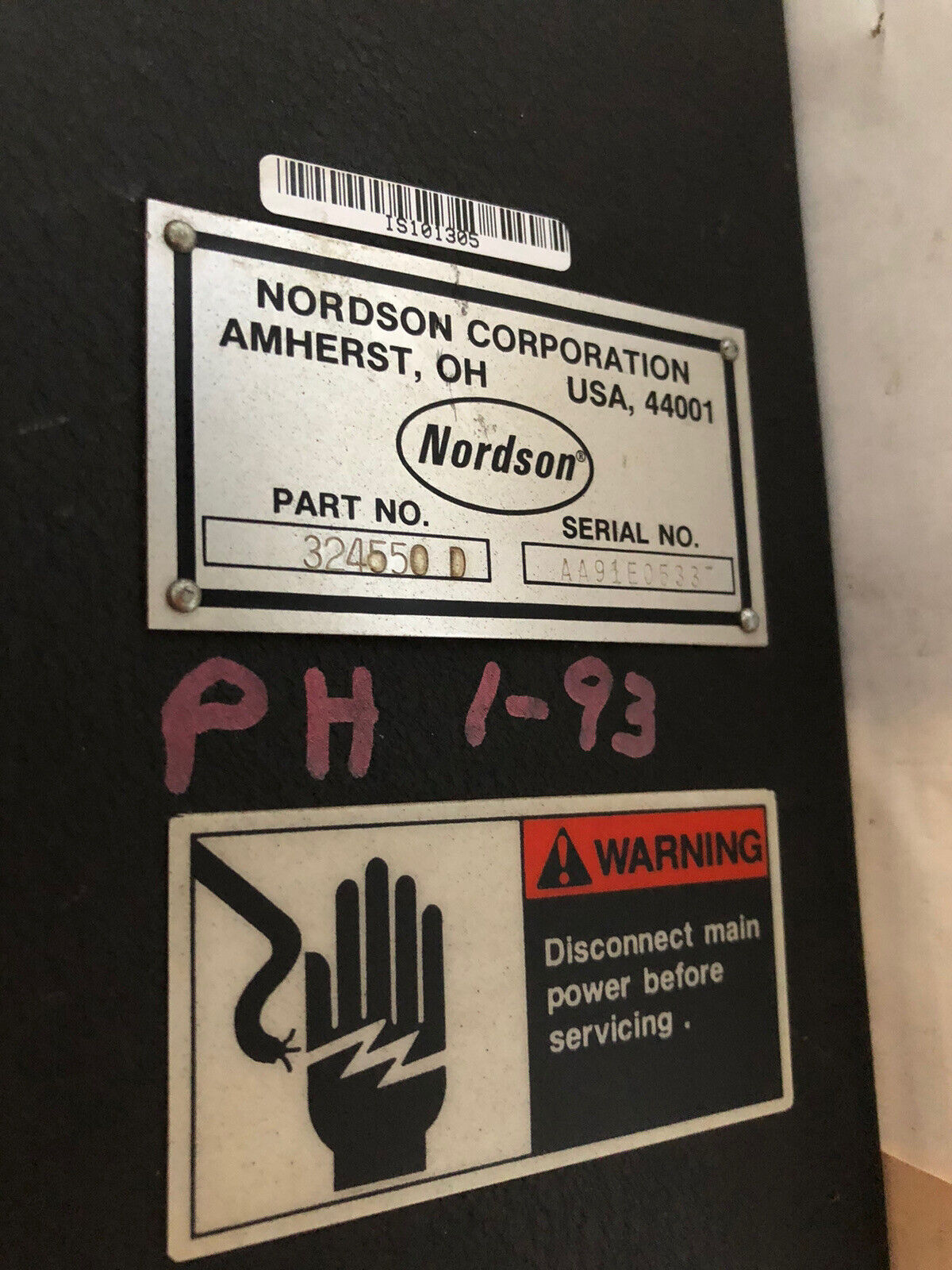 Nordson 324550-D Series 100 Pro-Flo Analog Controller,324550 D,120 Vac,Tj