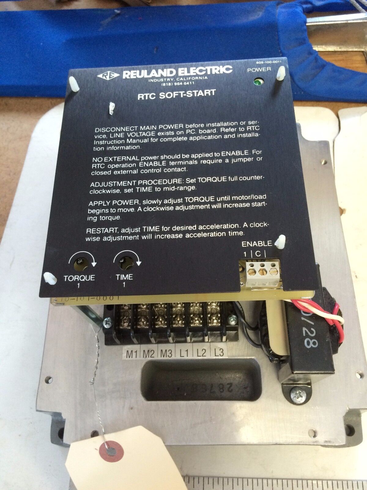 Reuland Electric Rtc Rtc-025-246-Dn0-X Soft Start Control,Rtc-025-246-Dno-X,Cy