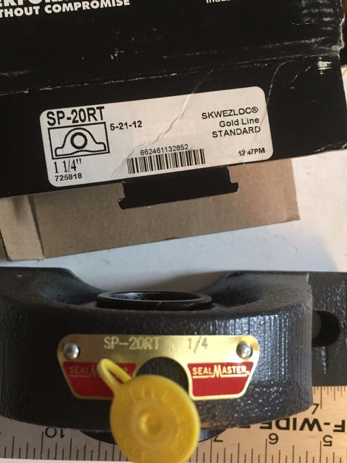 New Sealmaster Sp-20Rt 1-1/4",2-13B,Bo 1-14T Pillow Block Bearing,Br