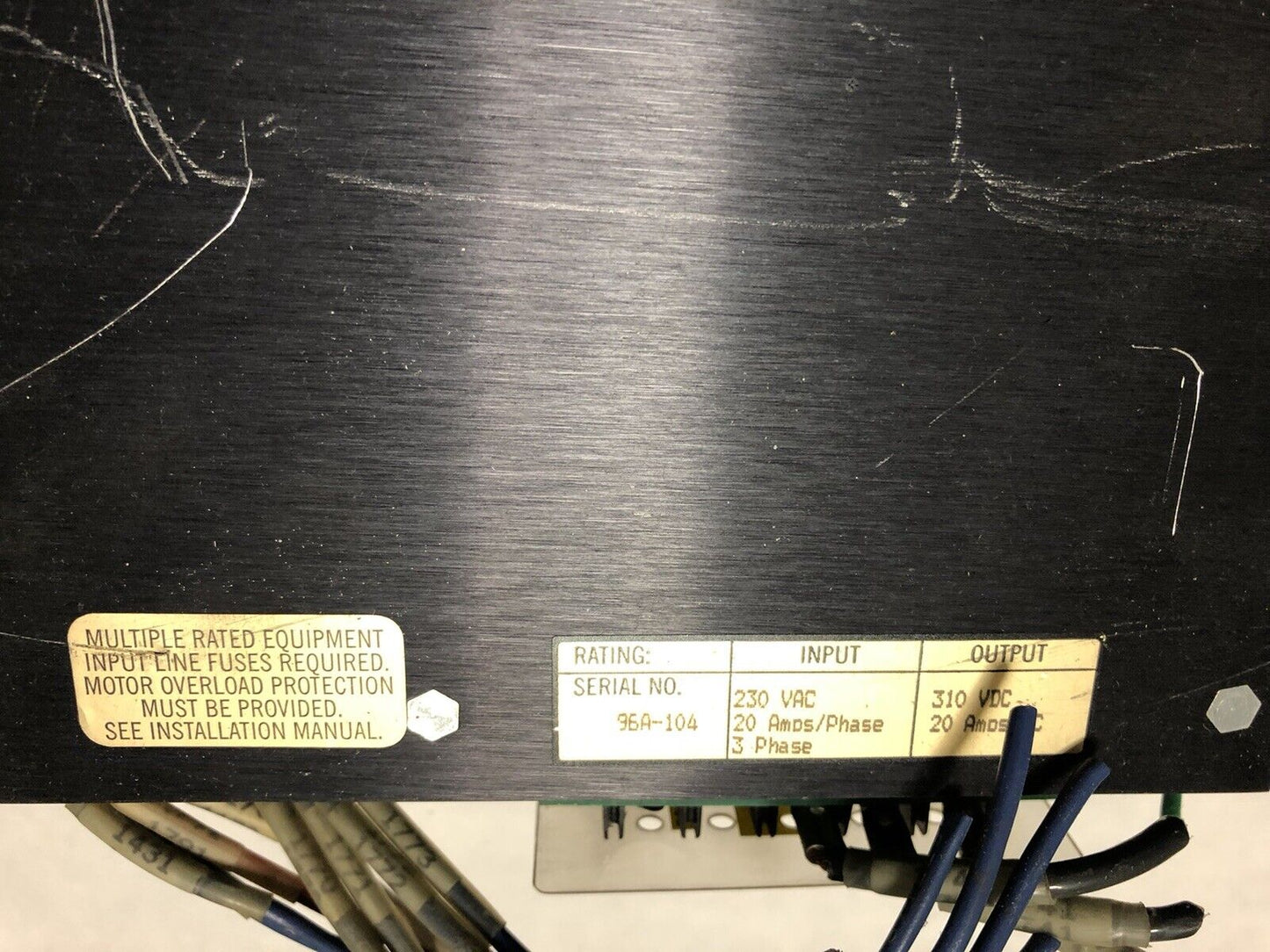 Kollmorgen Psr4/5A-220,Psr,Psr4 Power Supply,310Vdc,20A-Out,230Vac,20A-In,Ey