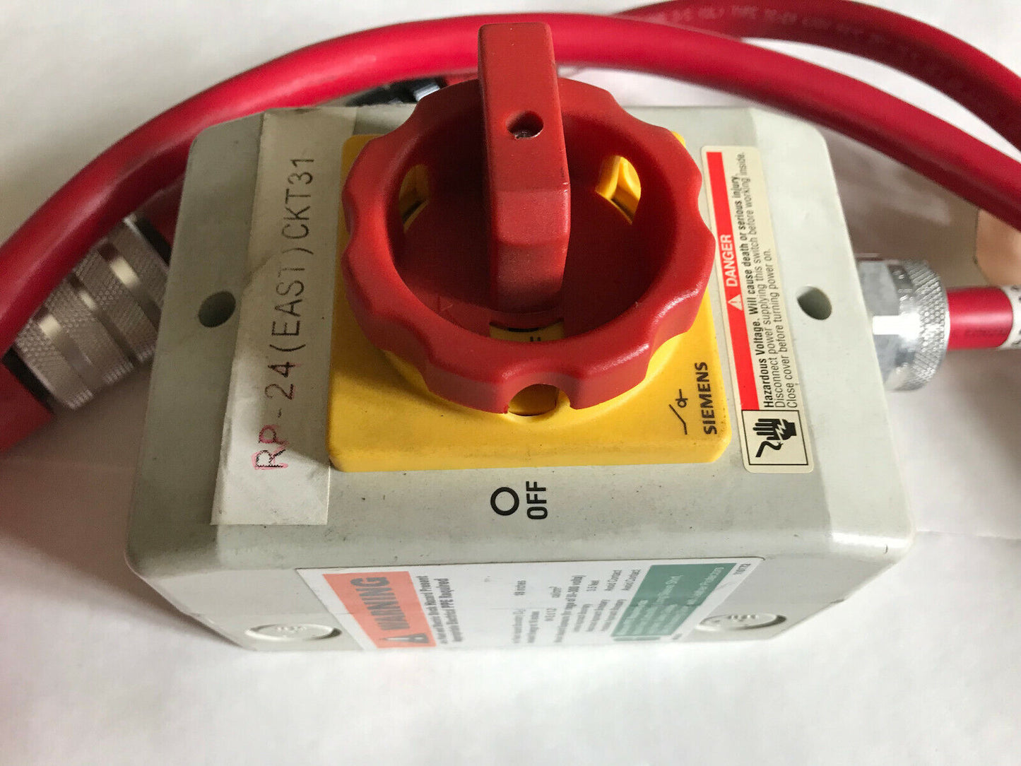 Amphenol Sine Systems P29858,Rp-24 Ckt31,P29859-M1.5 Cable Plus Off Switch,Sn