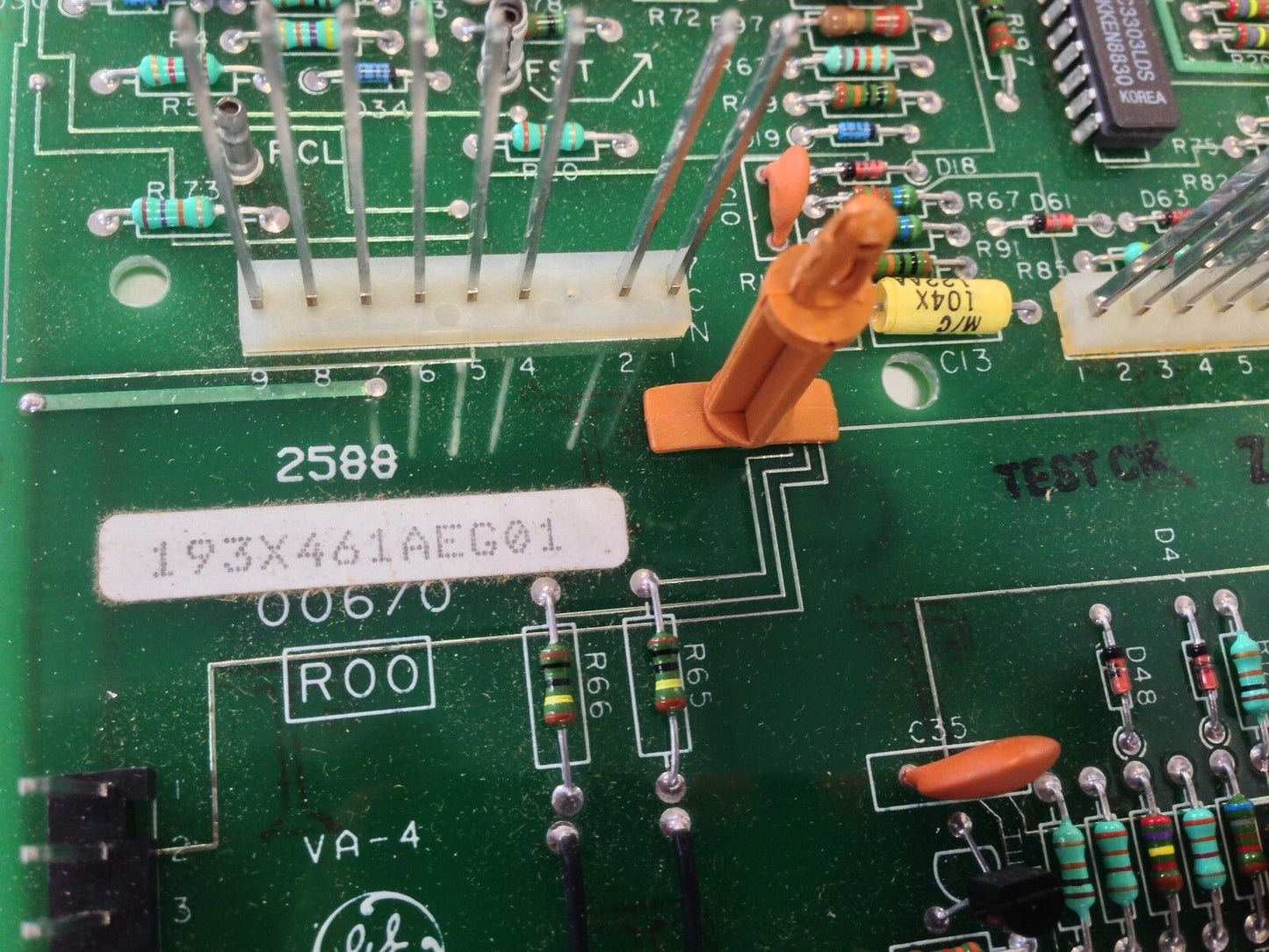 Ge 193X461aeg01 Regulator Circuit Board 36B599709 002/0 36B599708ad-A-Xi,Da