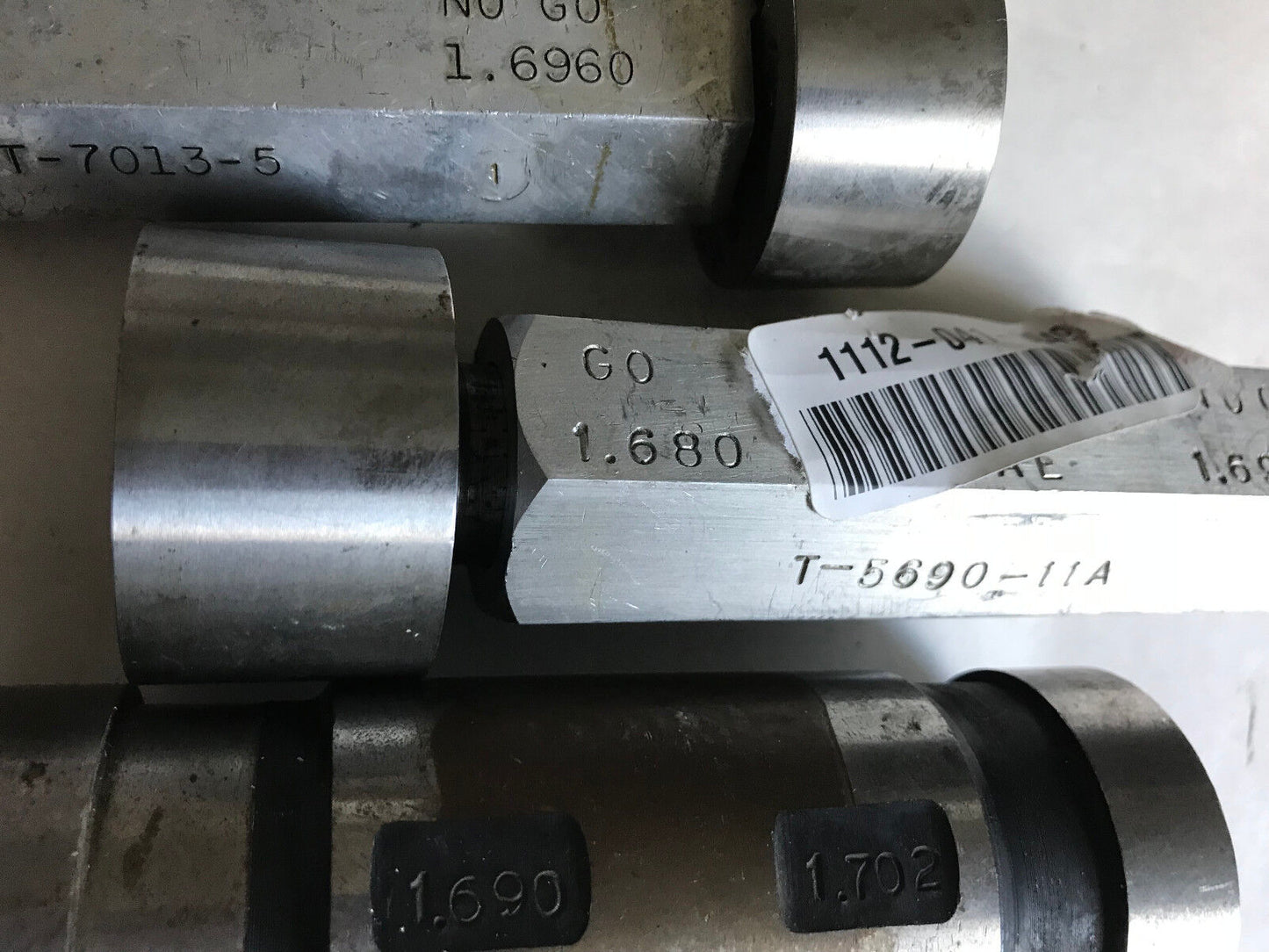 Lot The Pipe Machinery Go No Go Plug Gage 1.690 1.702 1.6960 1.680,Ac