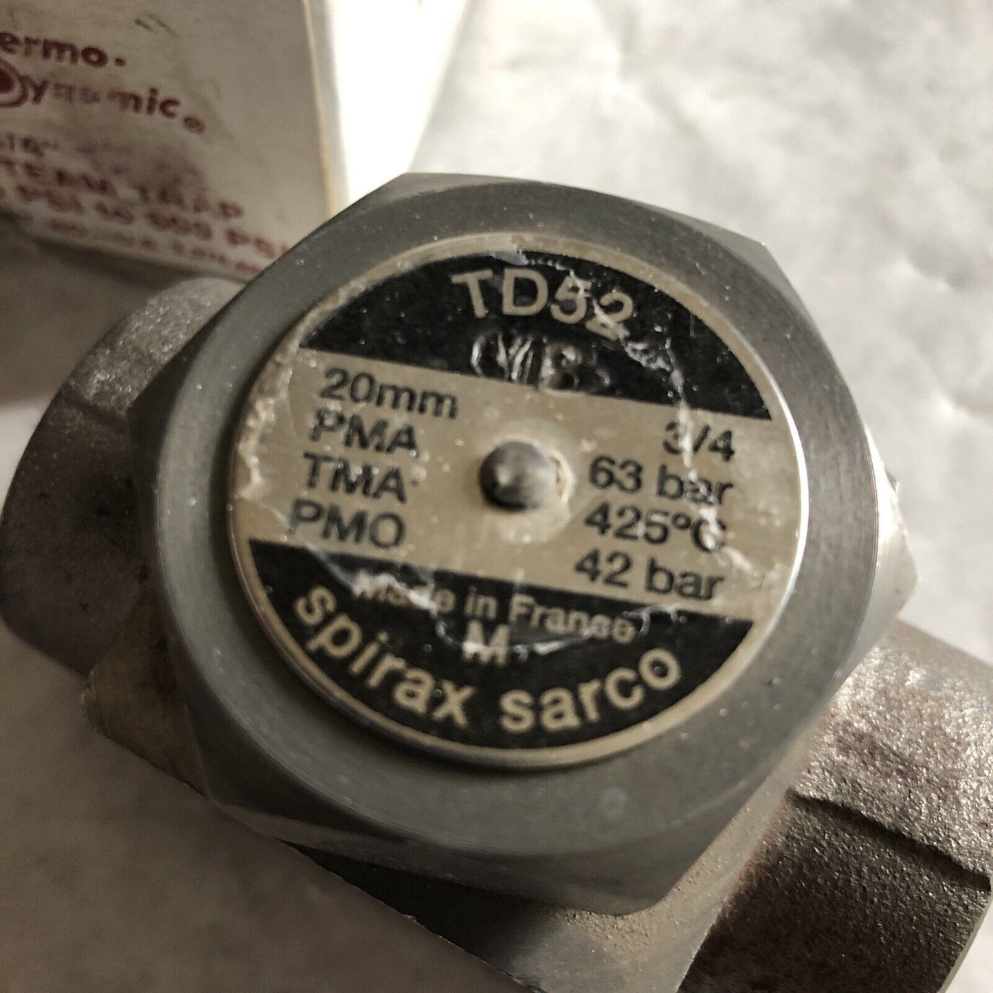 New 3/4" Spirax Sarco Td52,M Thermo-Dynamic Steam Trap Live Steam,Bl