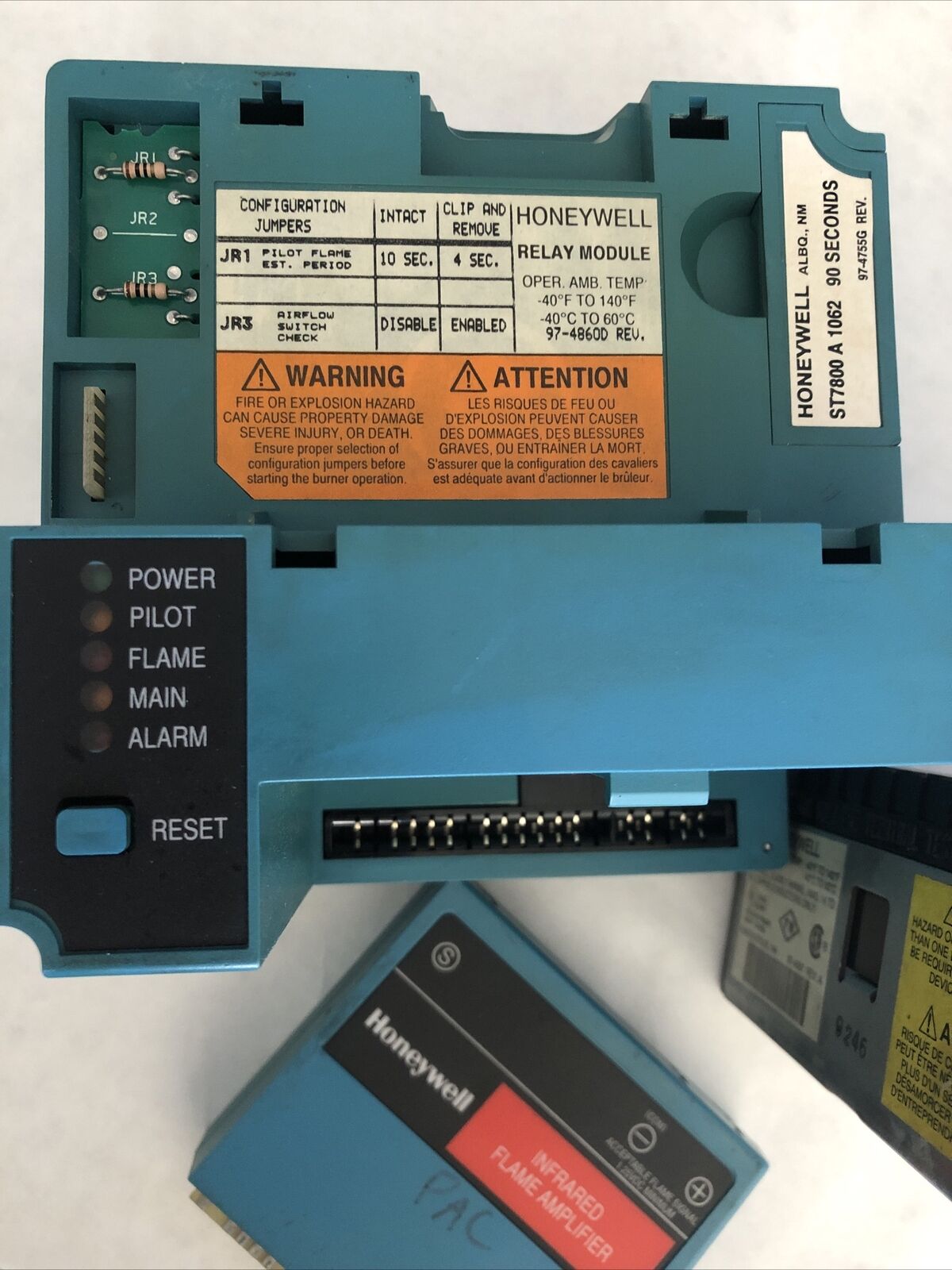 Honeywell Rm7800l1012,Relay Module,R7848a1008,Q7800b1003,St7800a1062,Db