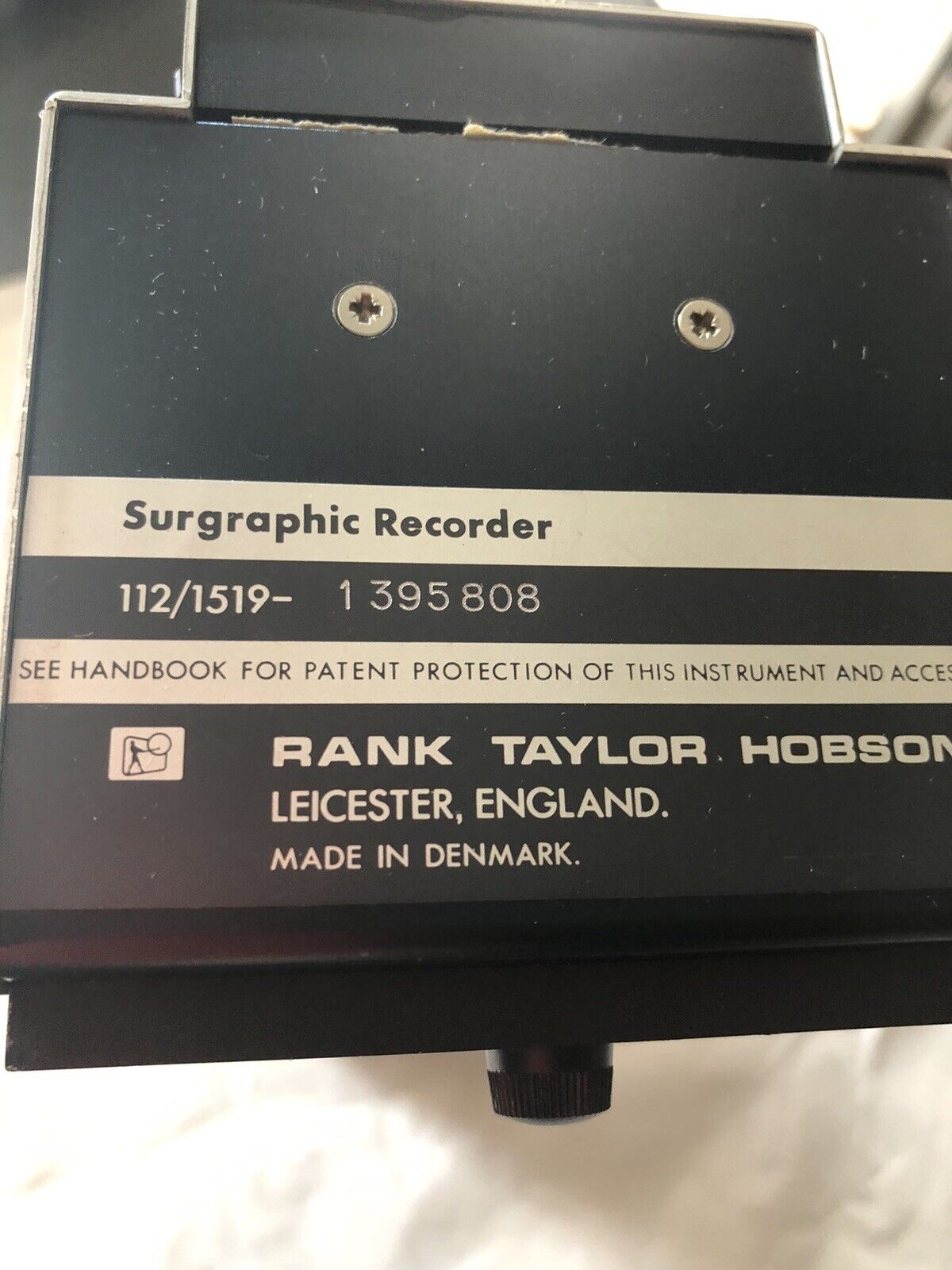 Rank Taylor-Hobson 112/1519 1395808 Surgraphic Recorder,Ex