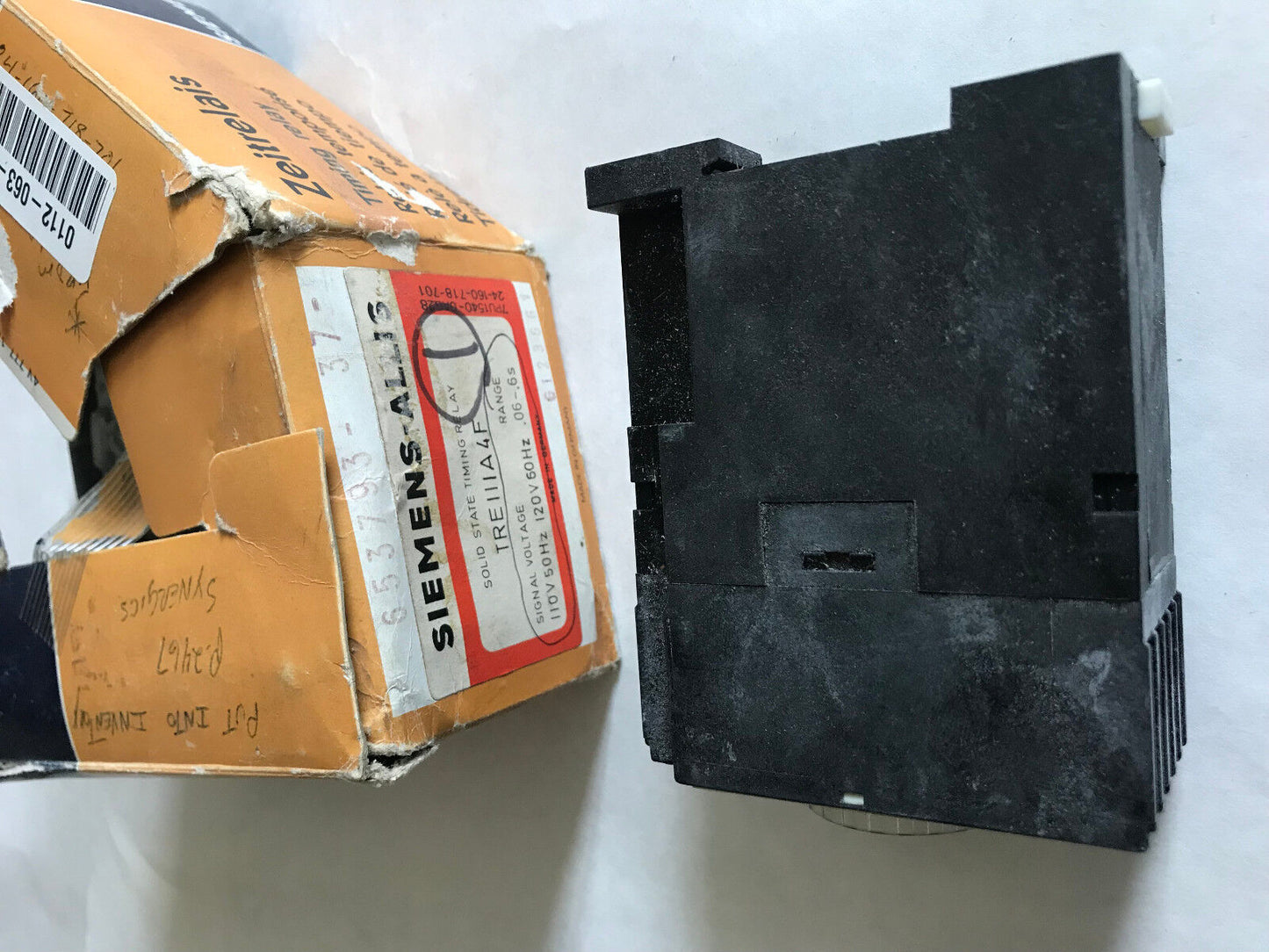 Siemens-Allis Tre111a4f Solid State Timing Relay .06-0.6S Offdelay .6S Treii,Sa