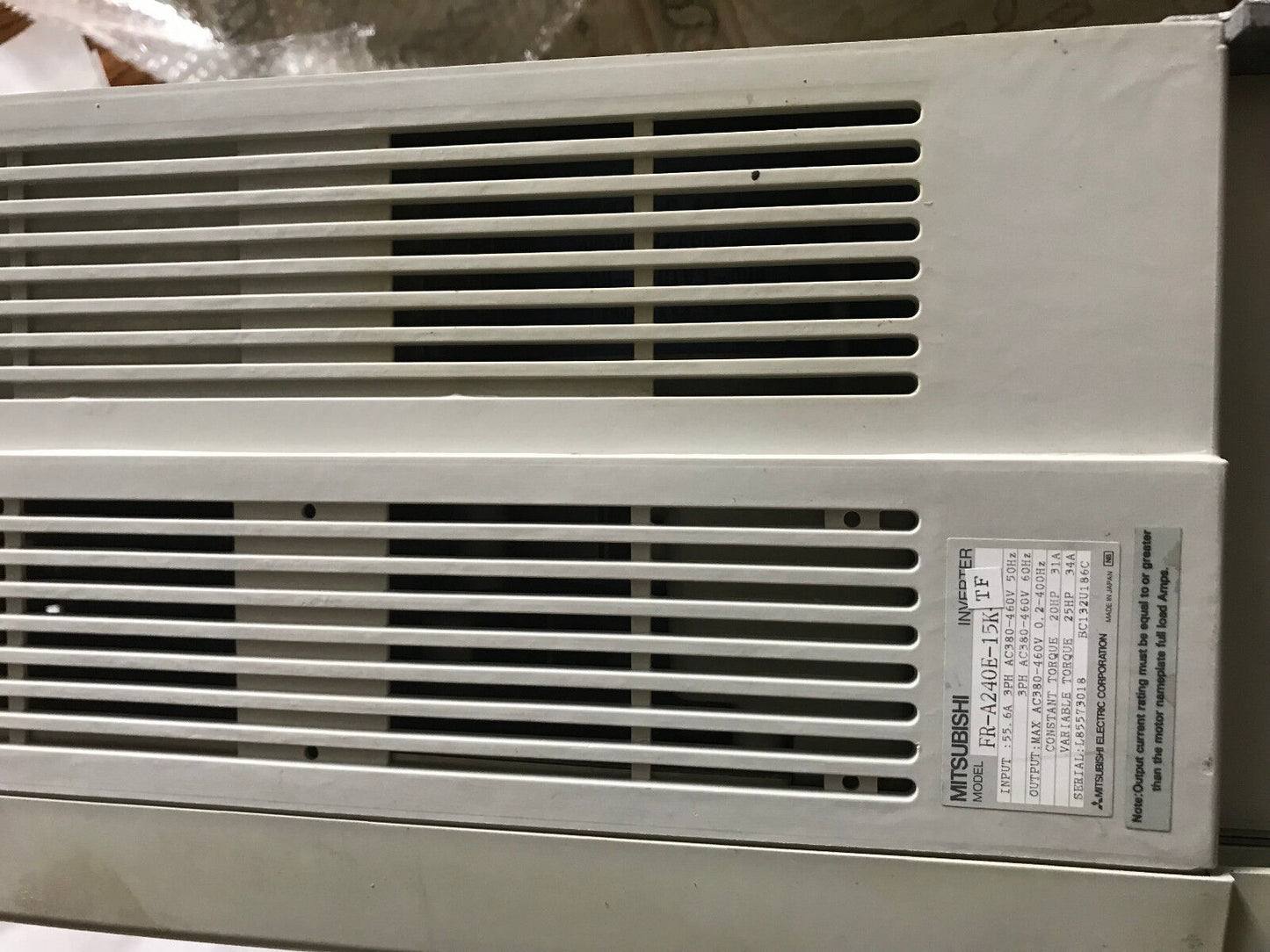 Fr A240e 15K Tf Mitsubishi Freqrol-A200 460V, 25 Hp Inverter Ac Drive Fra240e,Aj
