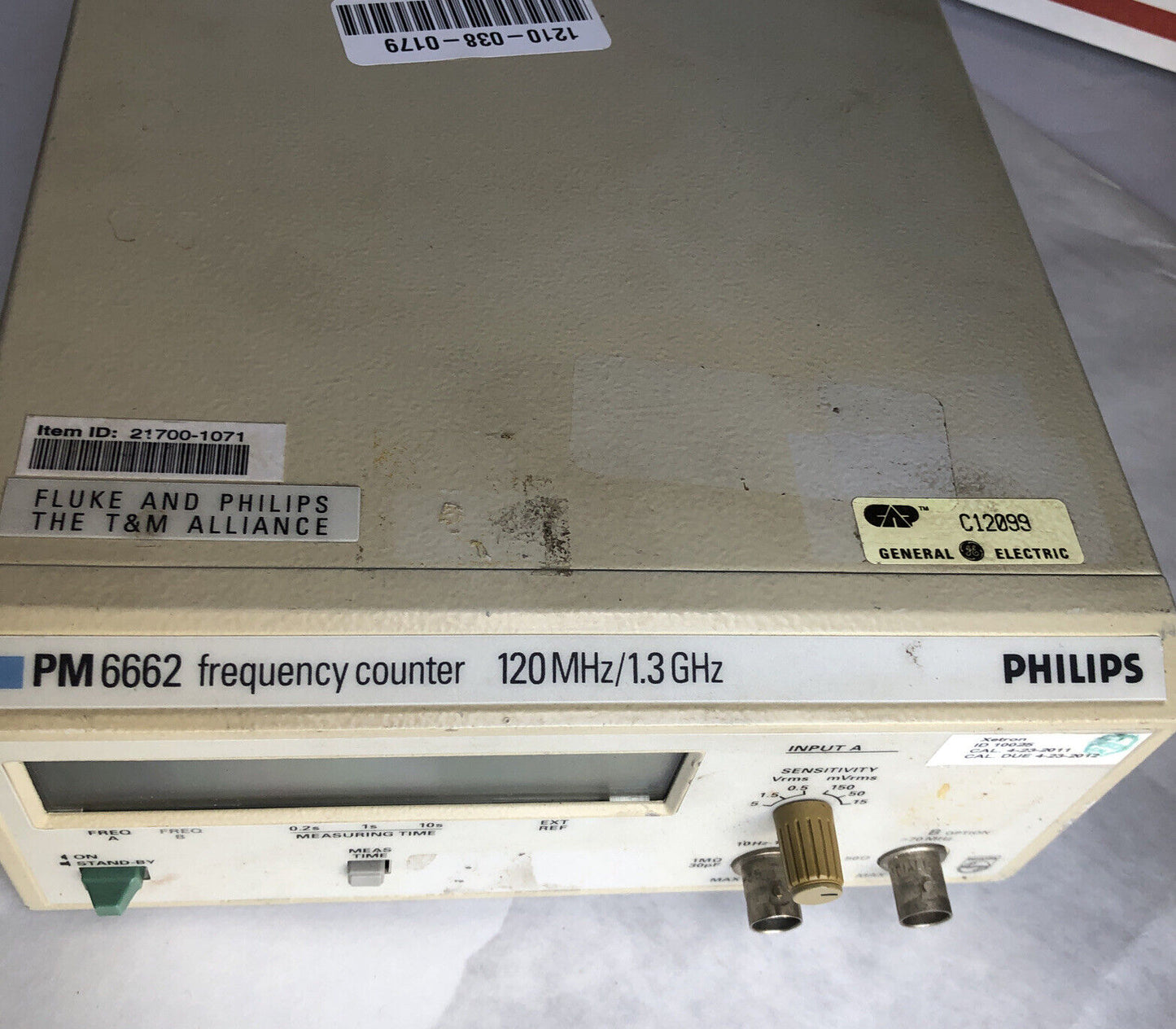 Philips Pm6662/011,Pm6662 Frequency Counter,120 Mhz/1.3 Ghz,Nc 9446 066 62011,Fe