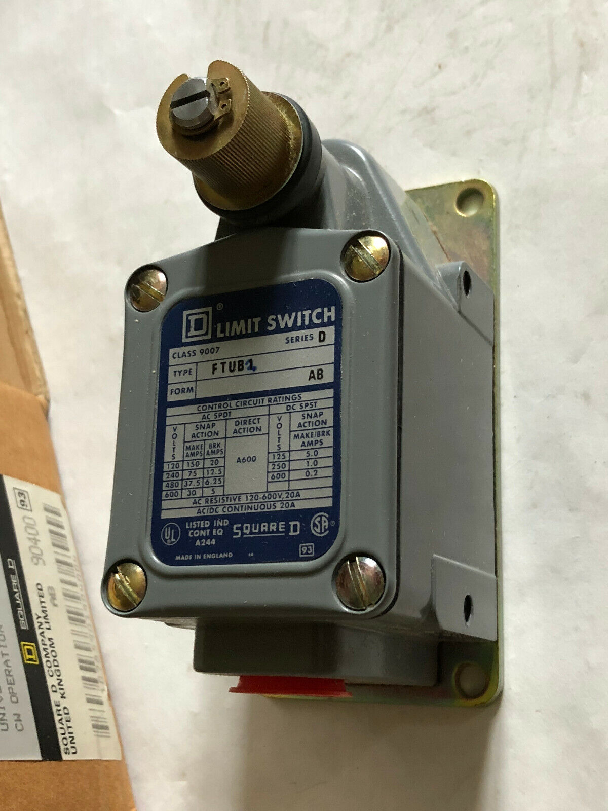 New Square D 9007 Ftub 2 Schneider Limit Switch 9007 Ftub 12Amp T+Ft +Options,Ay