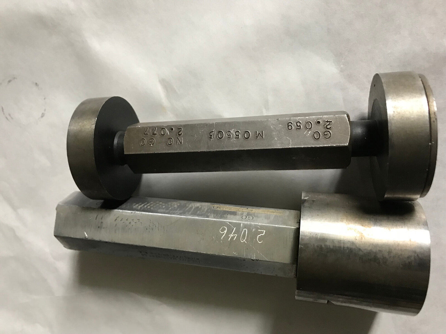 The Pipe Machinery Go No Go Plug Gage Nogo 2.046,2.077,2.059,Aa