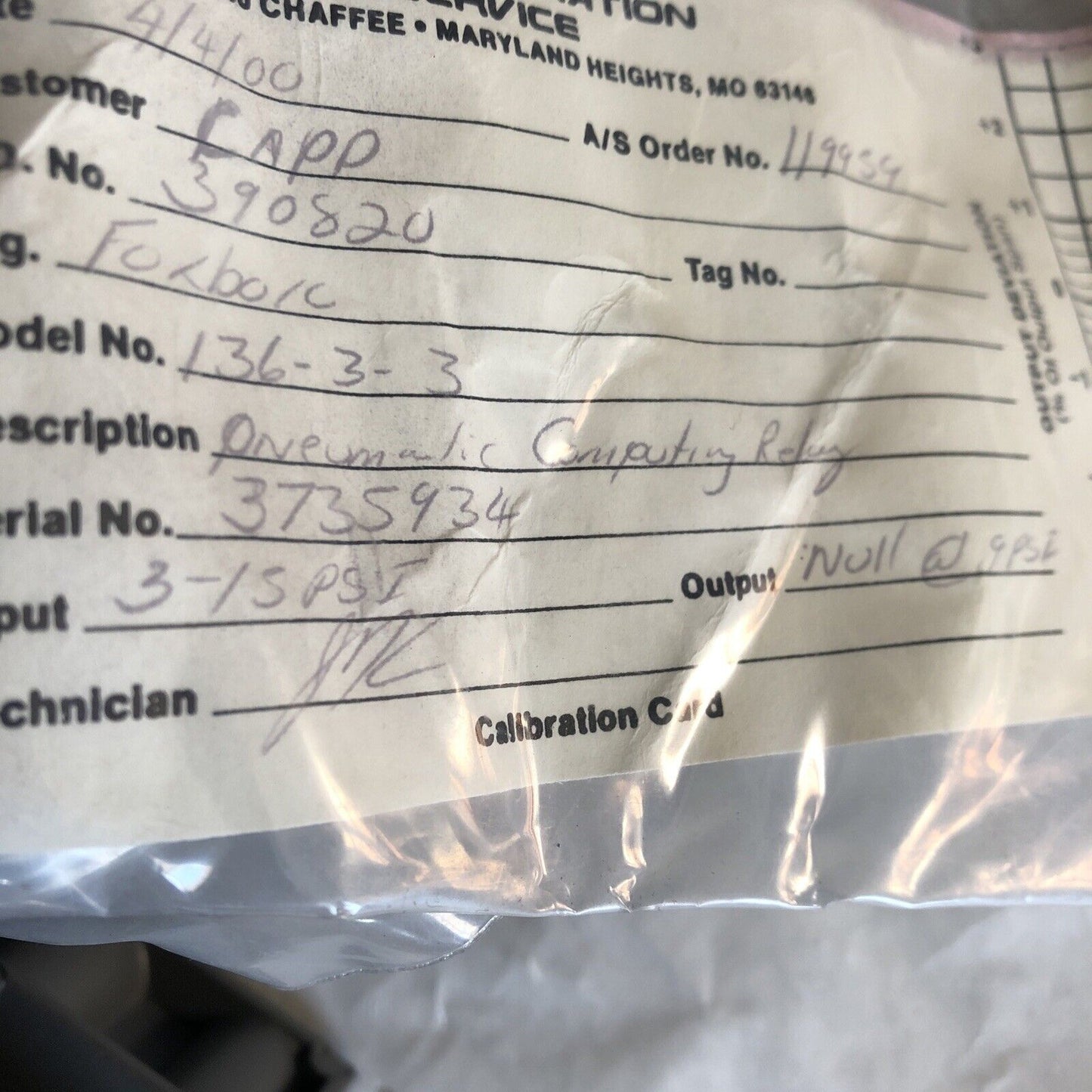 New Foxboro 136-3-3,422397 Pneumatic Computing Relay 20-22 Input/Output 3-15,Bh