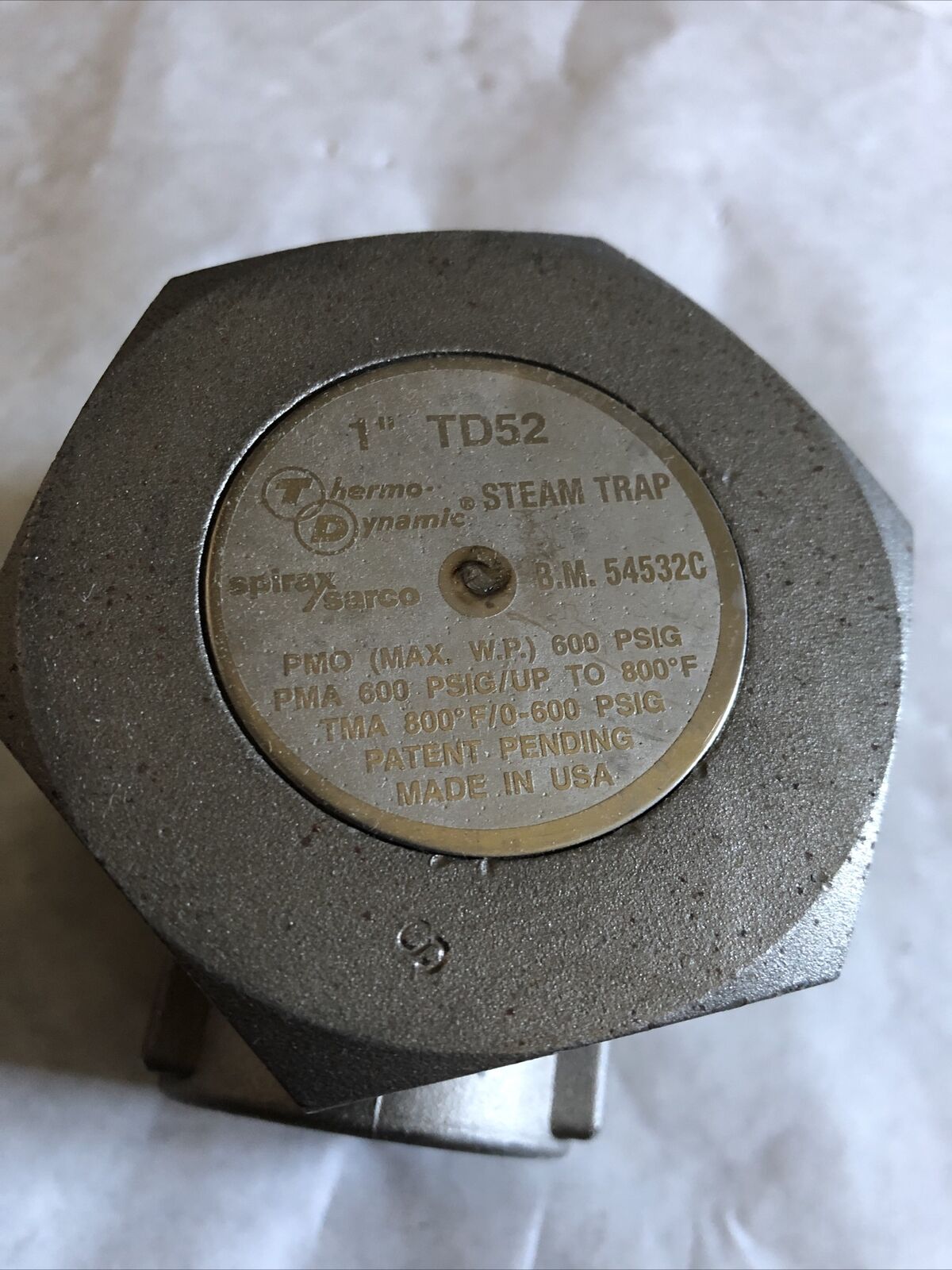 New 1” Td52,1" Spirax Sarco Td52,B.M. 54532C,Thermo Dynamic Steam Trap,Td 52,Eu