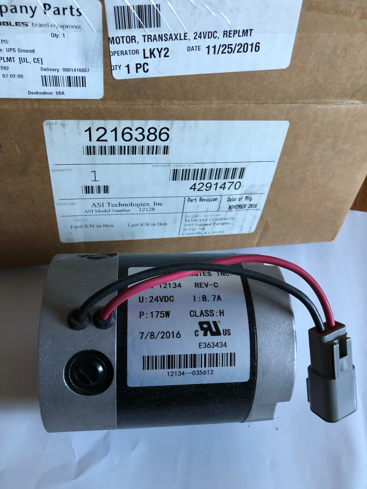 New Asi Technologies 12134,Asi 12134 Motor,Eb