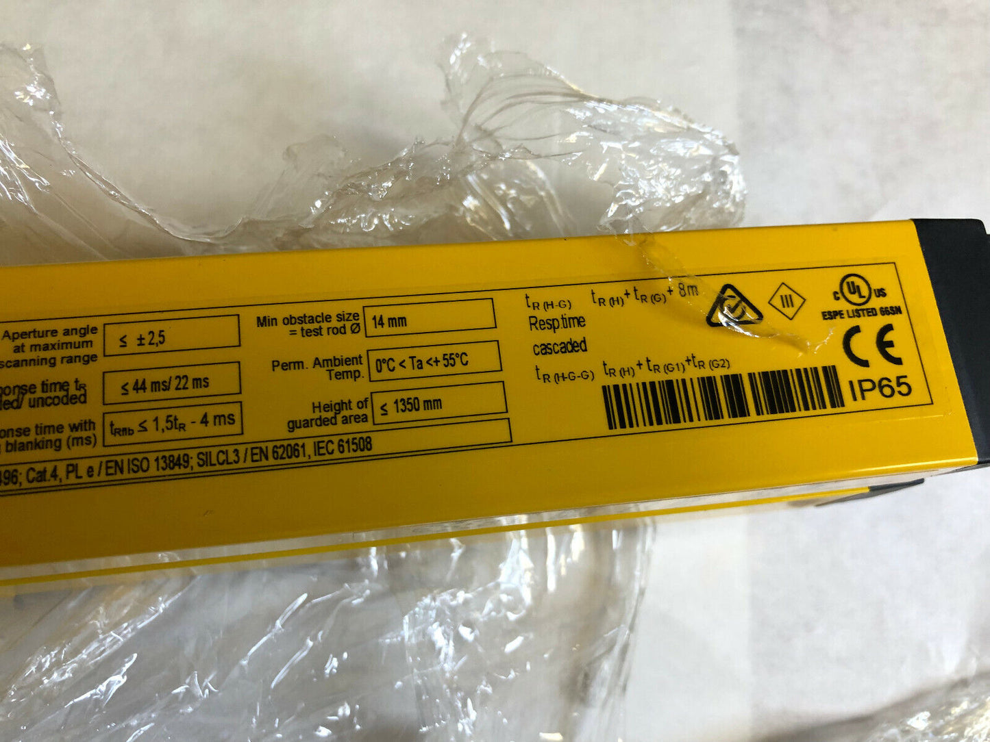 Sick C40s-1301Da010,C4000,Safety Light Curtain,0-8M Scan Range,1350Mm,Rec&Tra,St