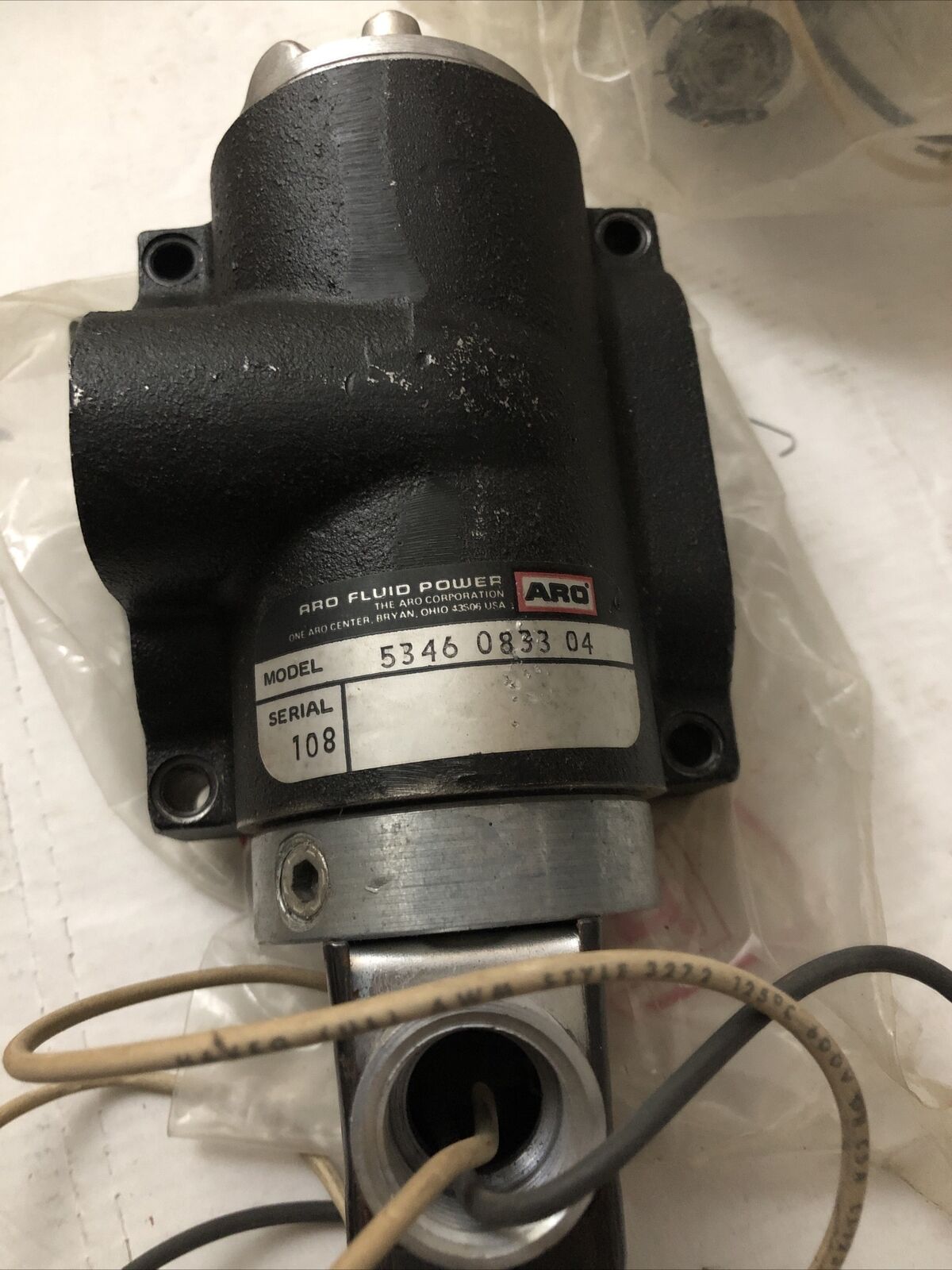 New Aro 5346-0833-04, 108 Valve 115V Aro Fluid Power 150Psi,Cs