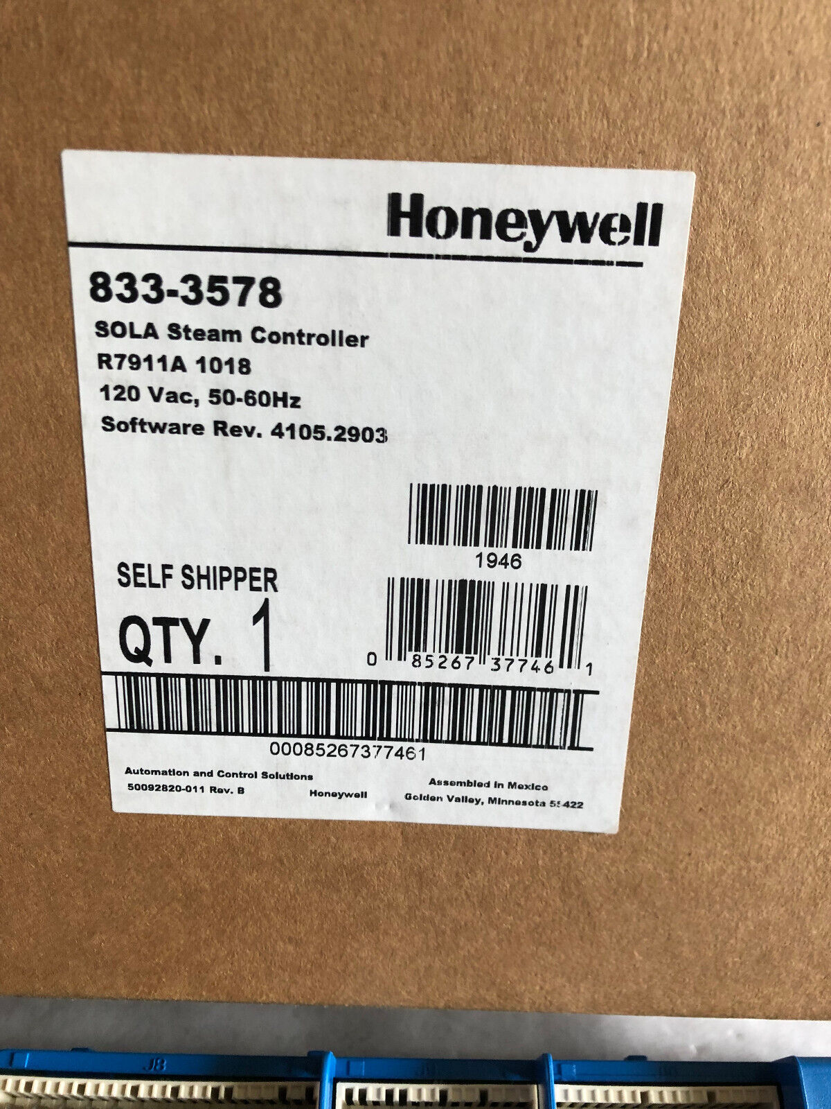 New Honeywell 833-03578-000,Cb-Falcom 833-03578,Honeywell R7911a1018,833-3578,Ec