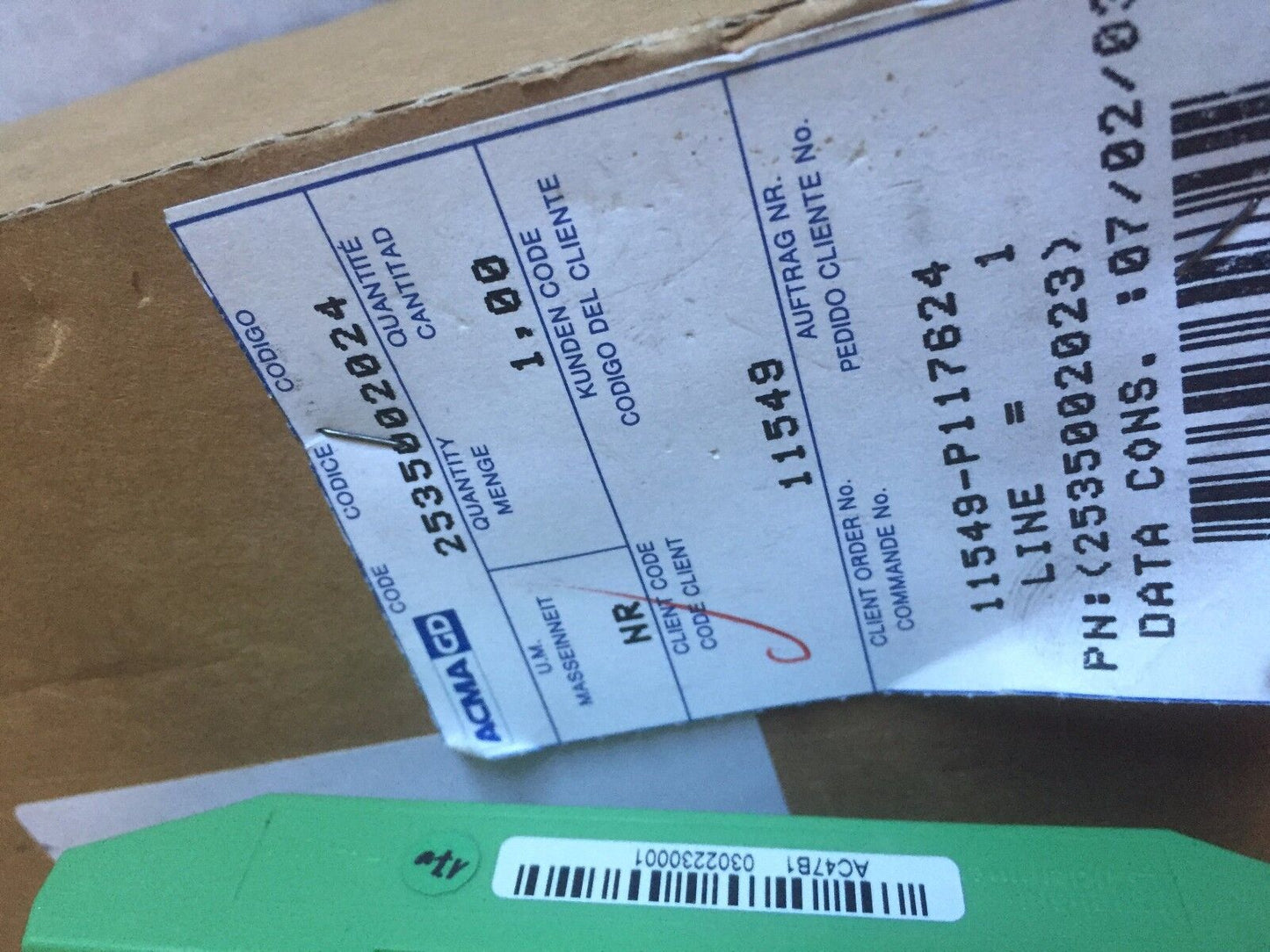 New Acma G.D 25350020241,Ac47b1,I/O 4 Inputs 16 Outputs 25350020241,Cs