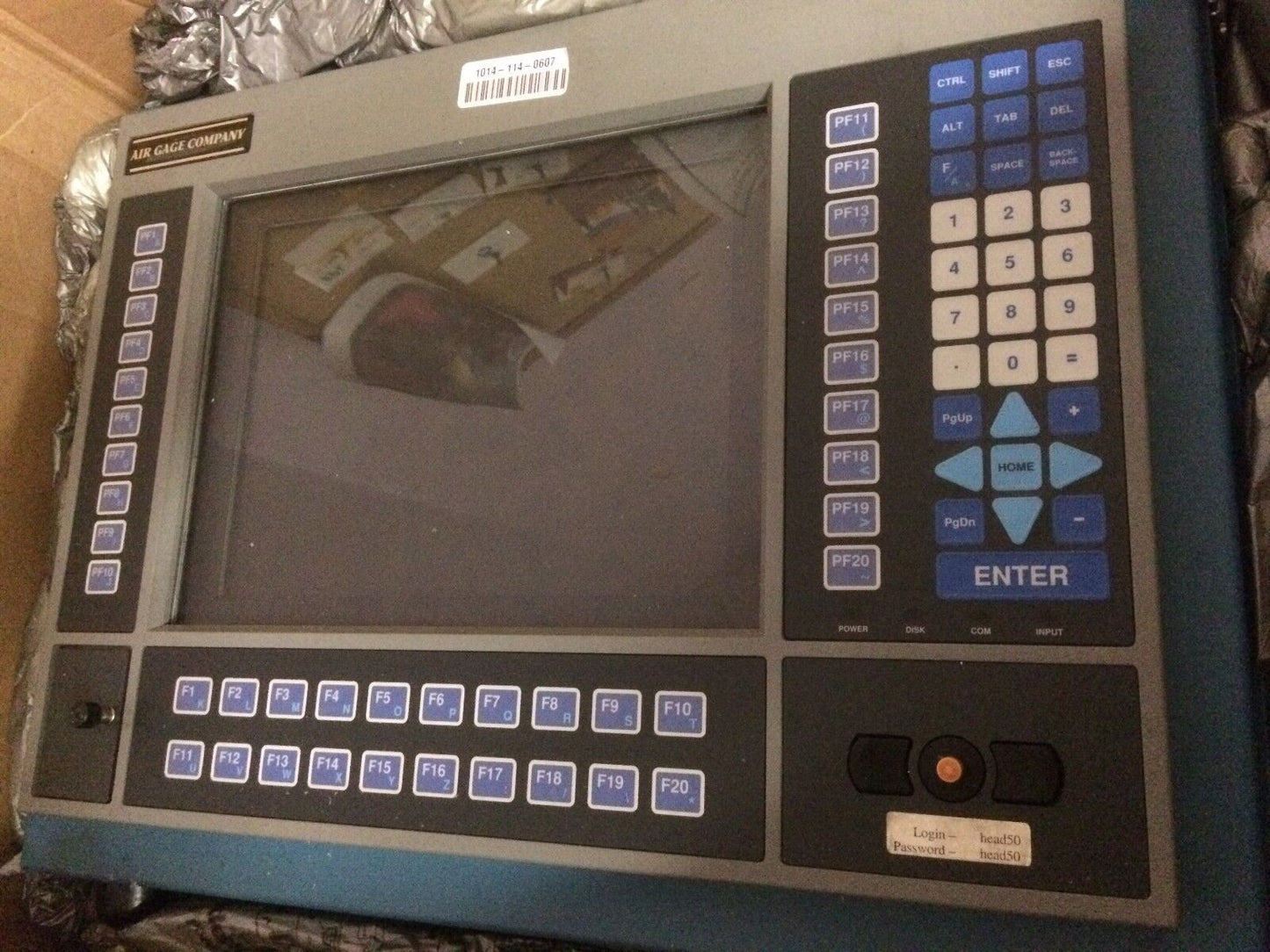 Air Gage Company Operator Interface Panel Display Computer Controller,Bs