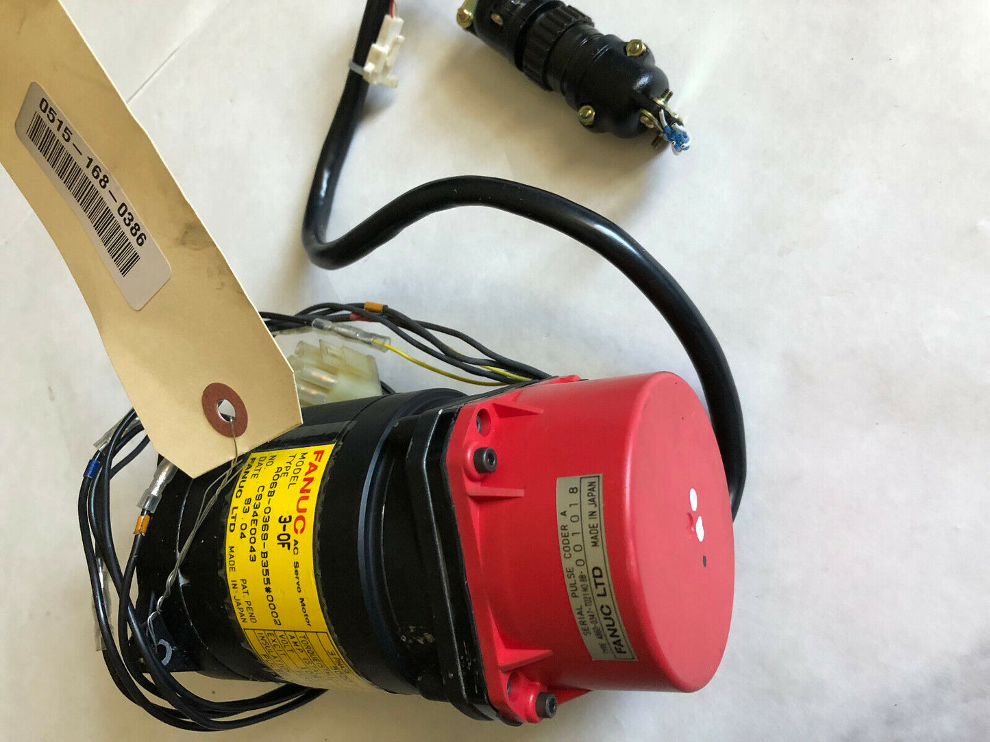 Fanuc A06b-0369-B355#0002, A06b-0369-B355,3-0F Ac Servo Motor 5000Rpm 105V,Se