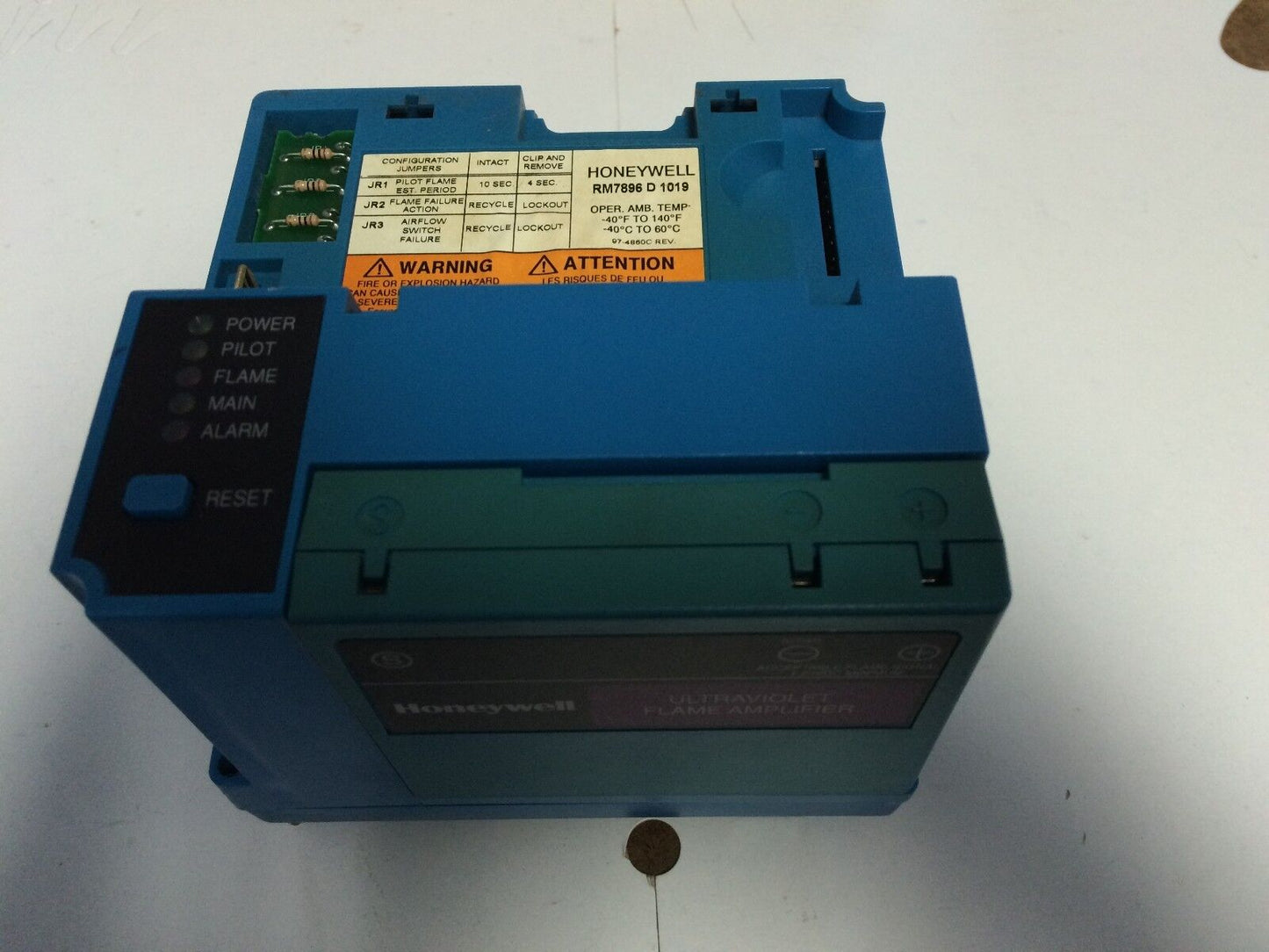 Honeywell Controller 7849A1023,Ultraviolet Flame Amplifier Rm7896d1019,Dj