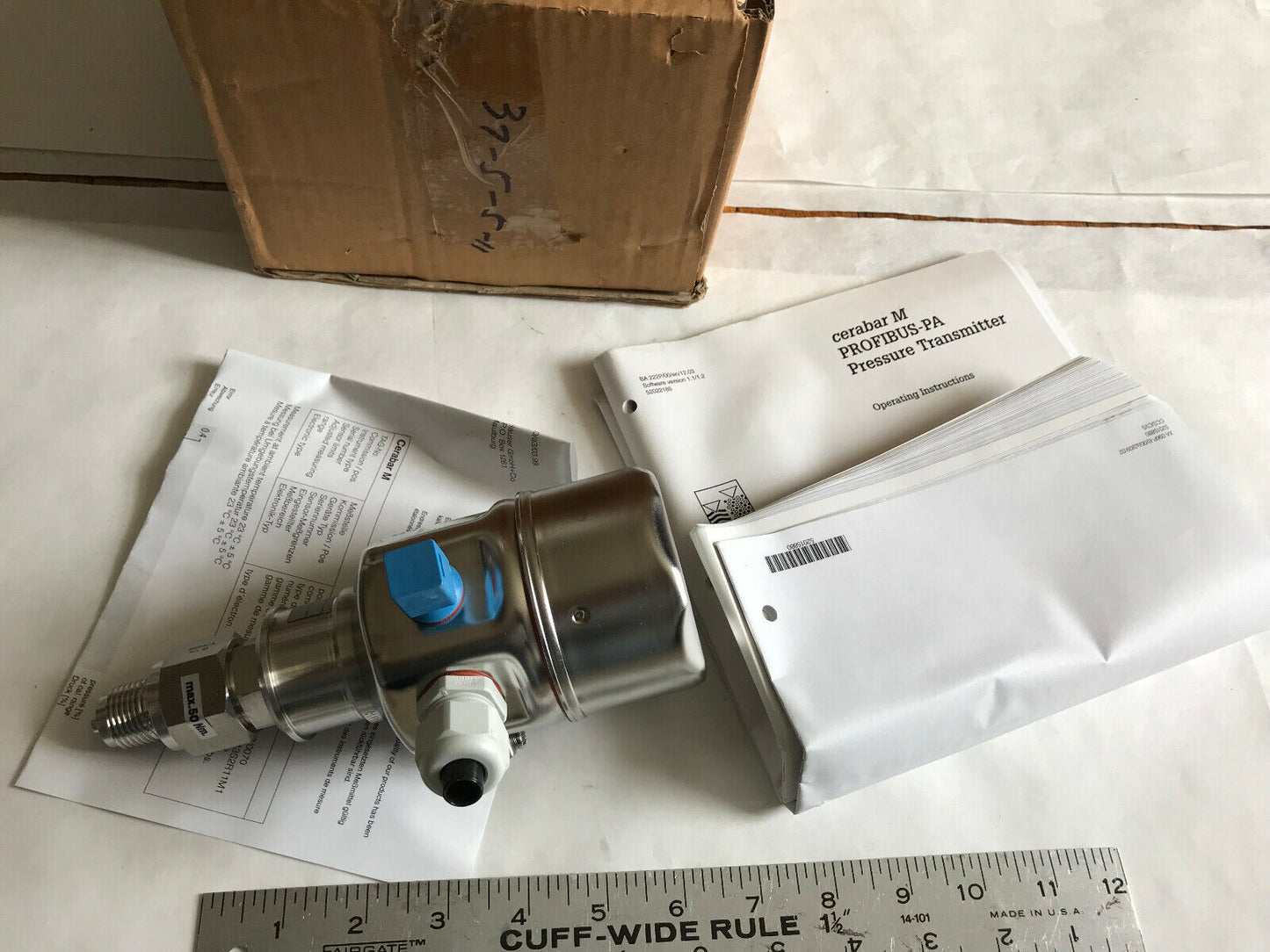 Endress & Hauser Pmp41-Ge13s2r11m1,1.4435 Pressure Transmitter Cerabar M,Sm