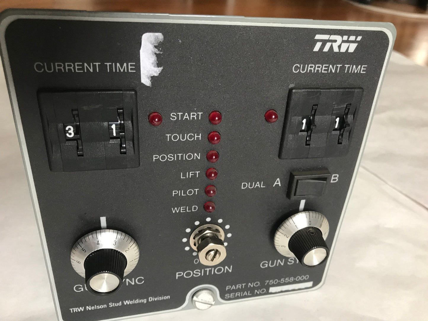 Nelson Welding 750-558-000 Trw 750-558-002 Stud Welding Controller,Sr