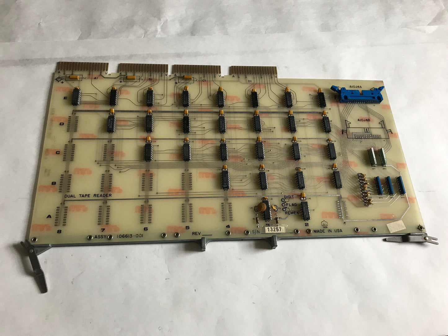 Charmilles Andrews 106613-001 Board Pcb Dual Tape Reader 106613-Oo1 Rev F,Si
