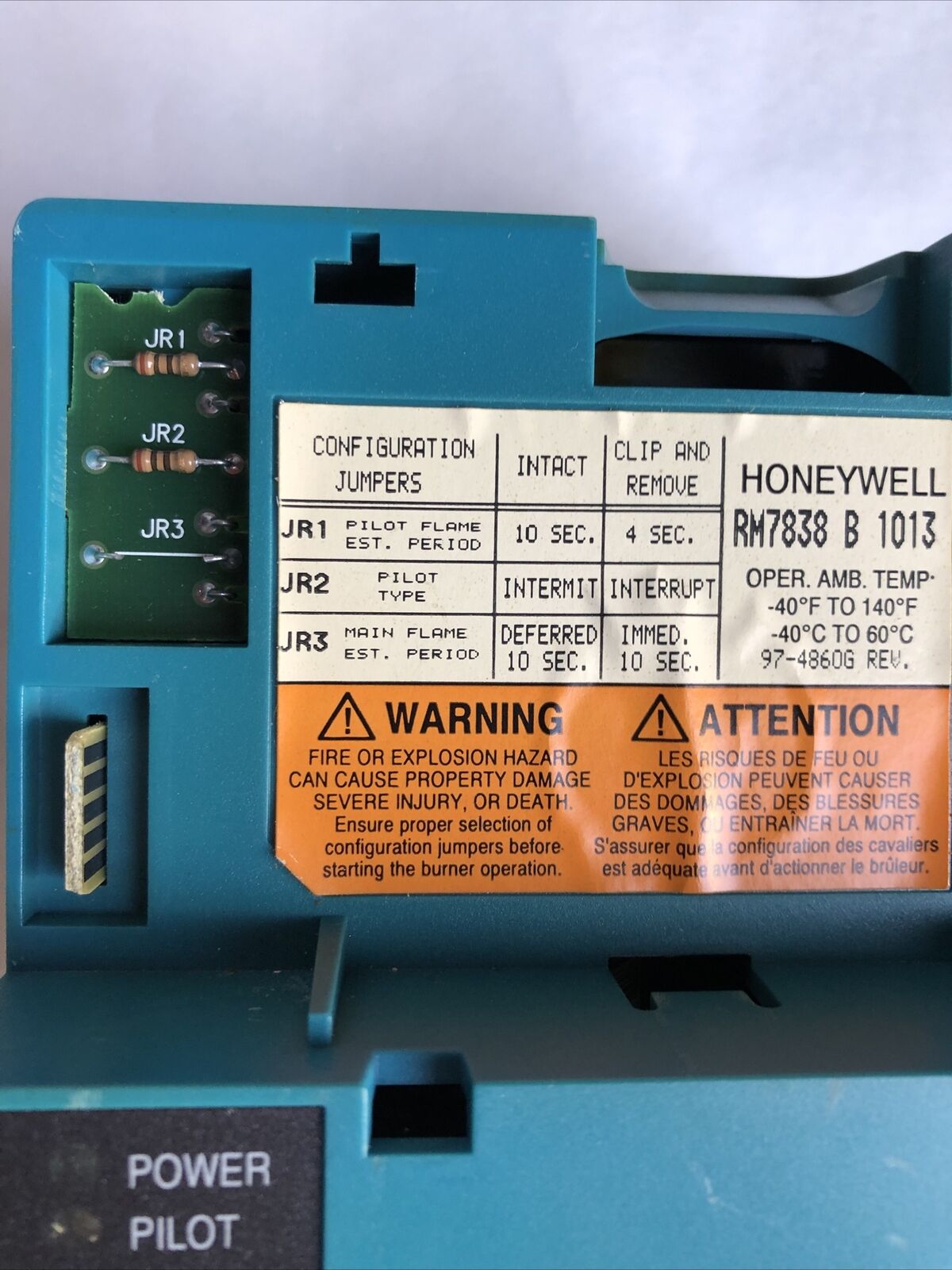 Honeywell Burner Control Rm7838 B 1013, Dynamic R7847 B 1031,St7800 A 1112,Fc