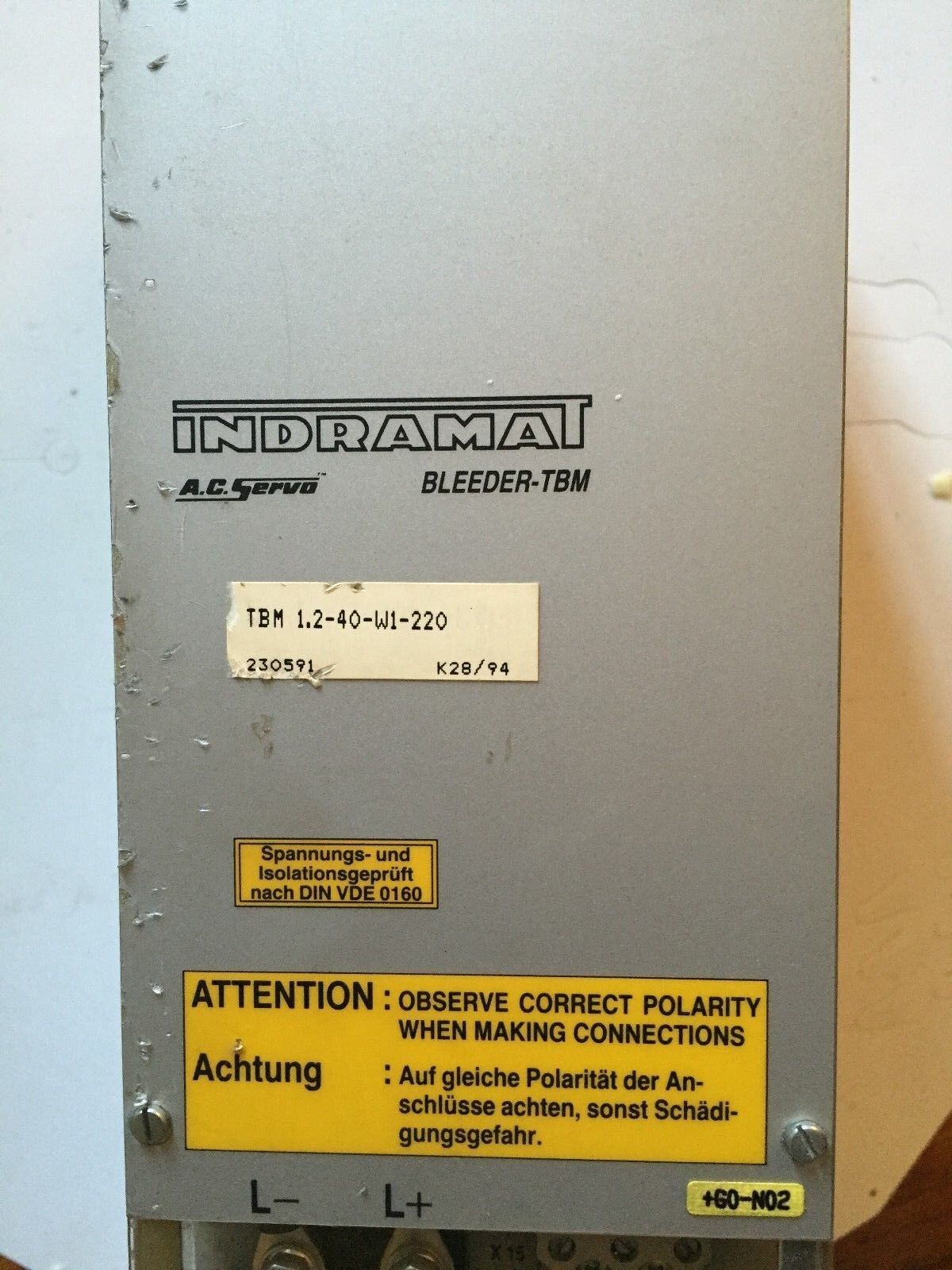 Indramat Tbm 1,2-40-W1-220,Tbm-Bleeder Tbm 1.2-40-W1-220 Ac Servo Drive,Fm