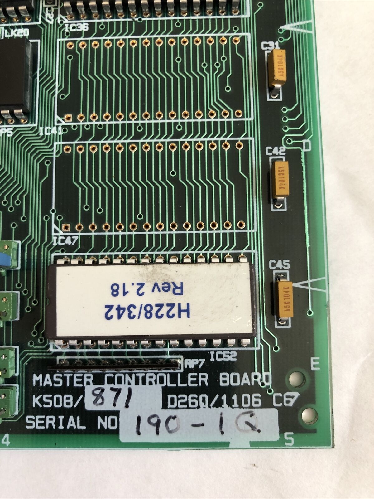 Talyrond D260/1106 B7,300 Master Control Board D260/1106 K508/871,D260/1106,Er